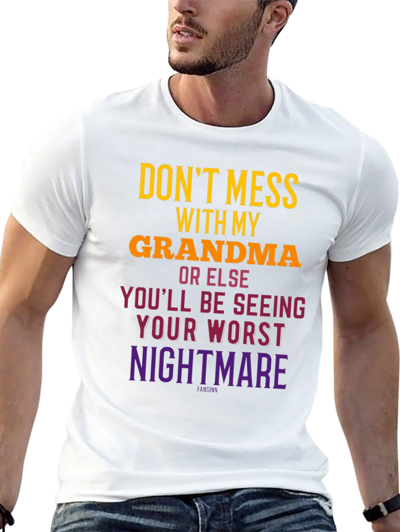 Black Don't Mess With Grandma T-Shirt view 13