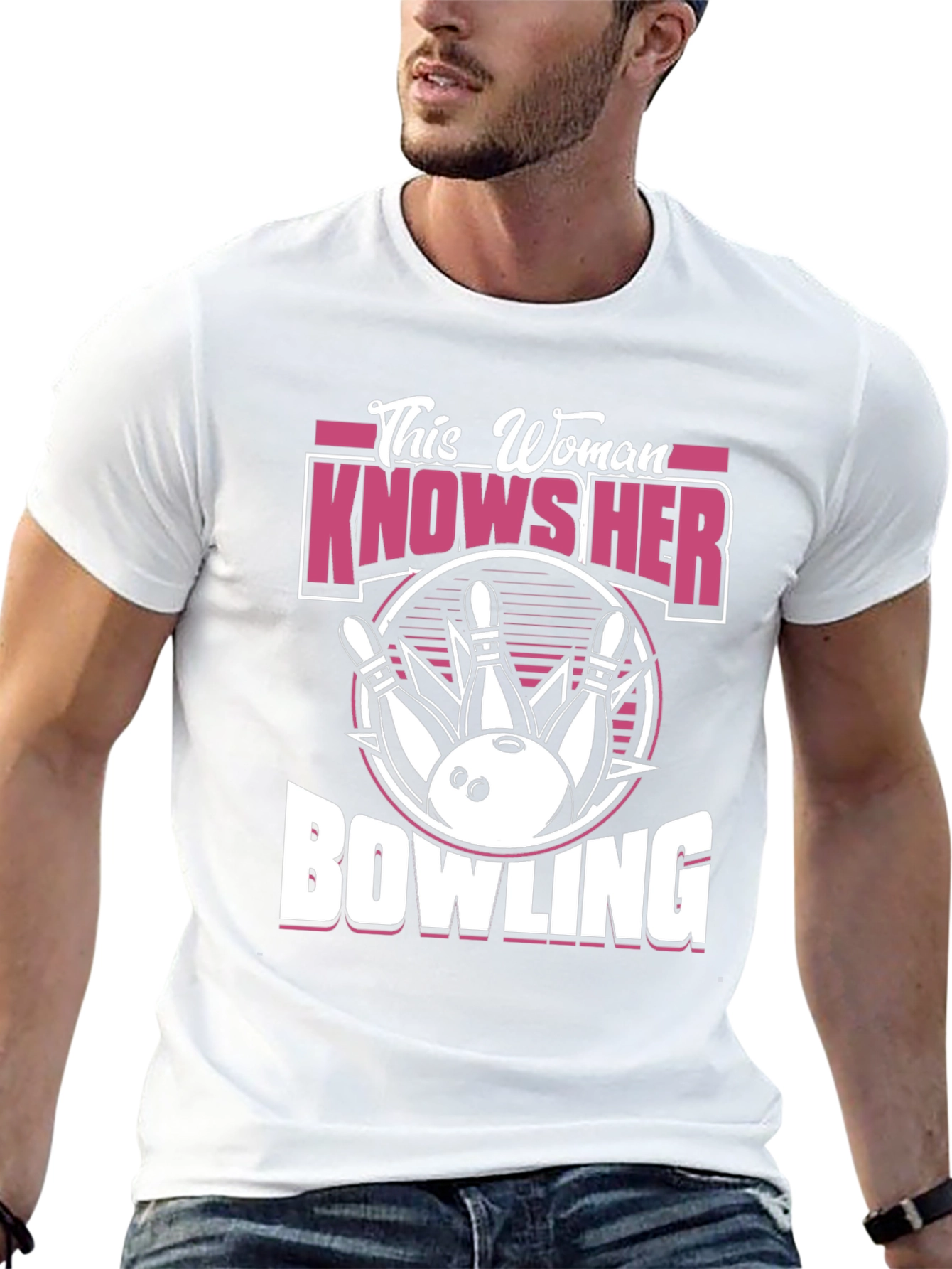 Black This Woman Knows Her Bowling T-Shirt view 13