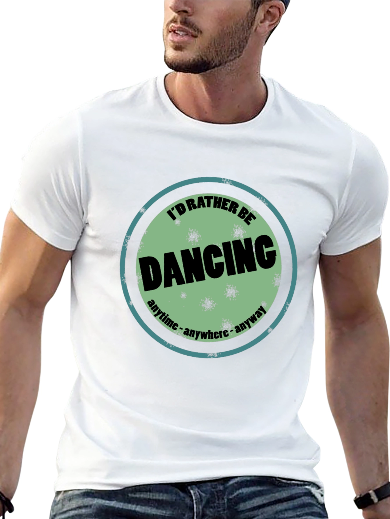 Black I'd Rather Be Dancing T-Shirt - Black view 13