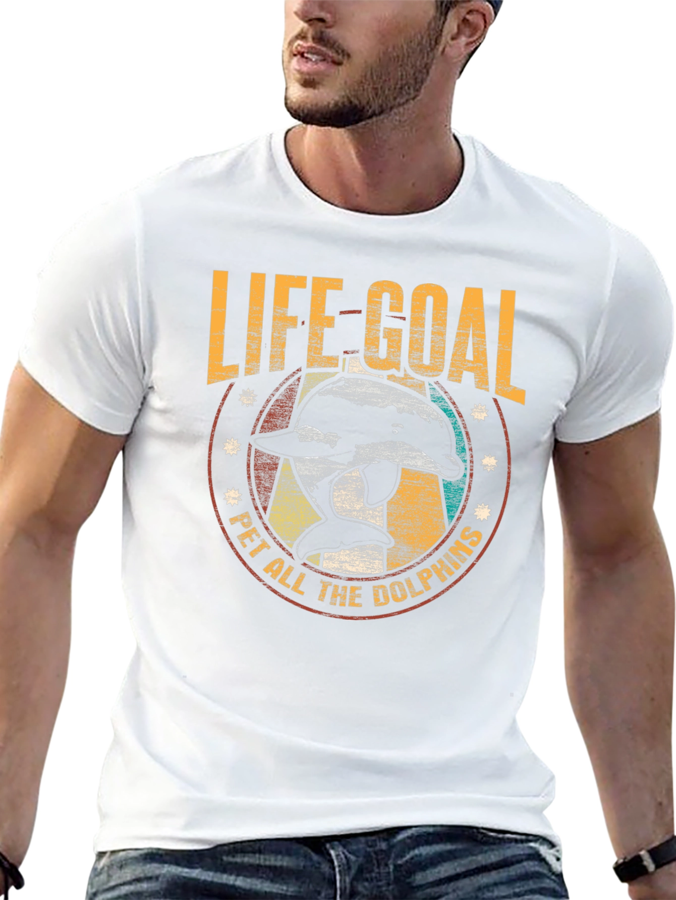 Black Life Goal Pet All The Dolphins T-Shirt view 13