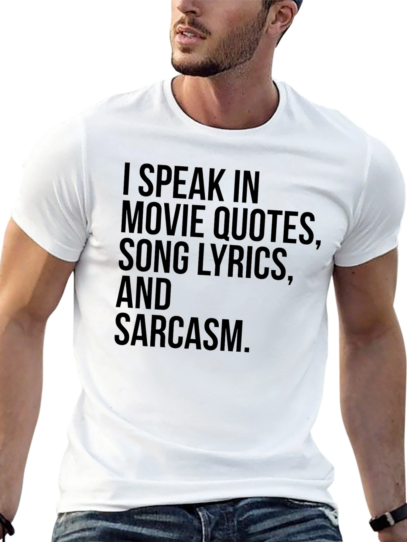 Black I Speak in Movie Quotes T-Shirt view 13