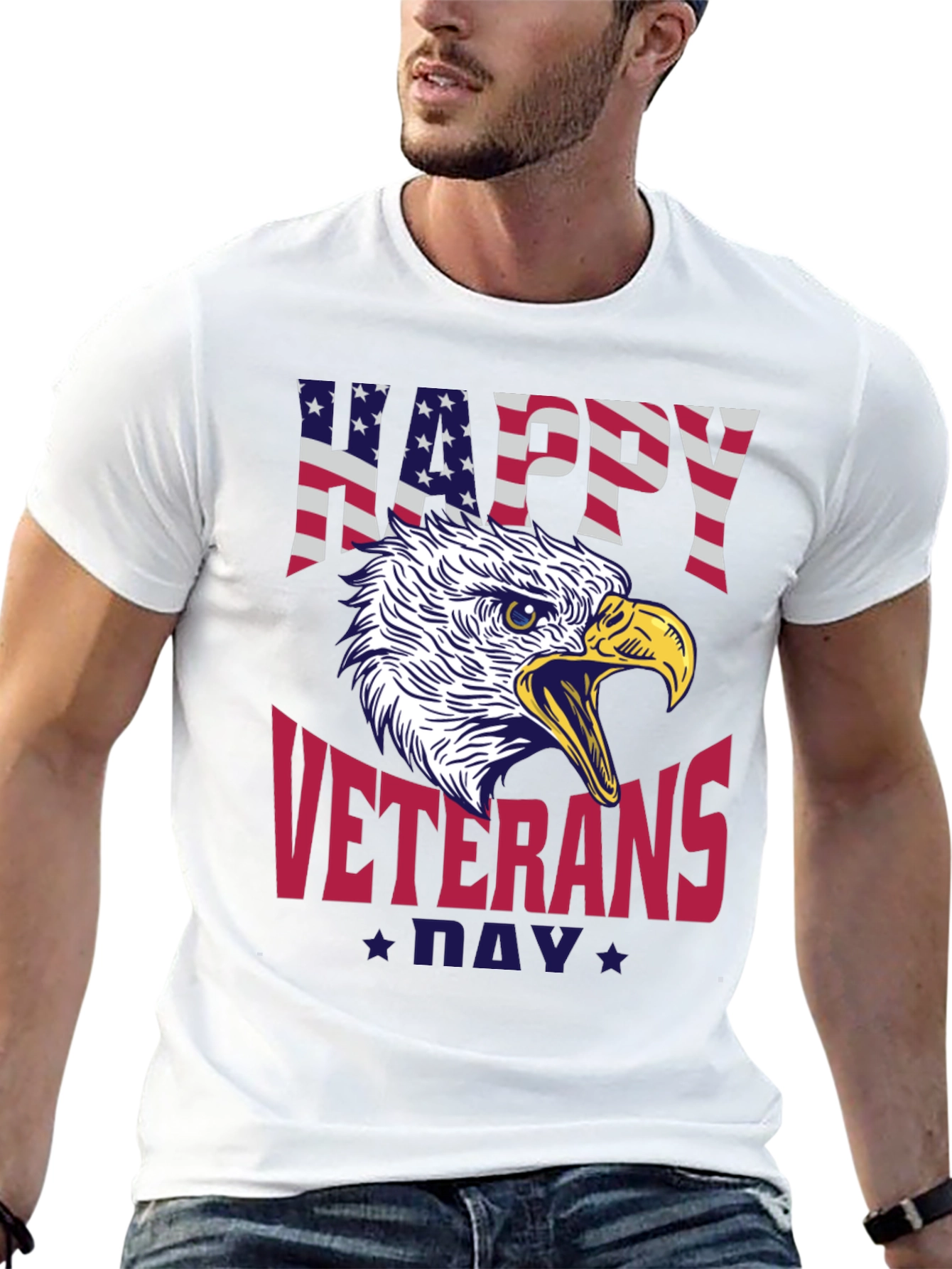 Happy Veterans Day Eagle Graphic Tee - 13