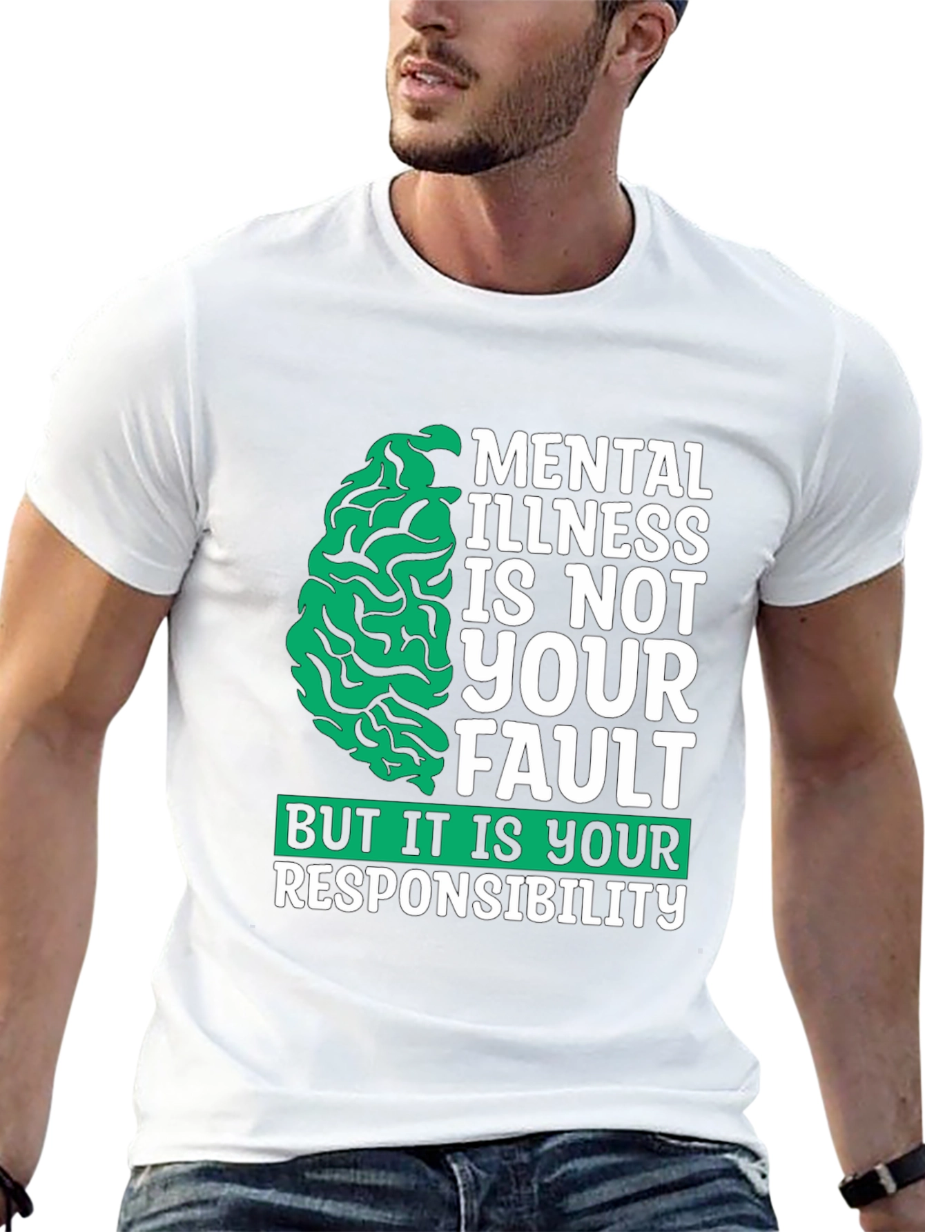 Black Mental Health Awareness T-Shirt view 13