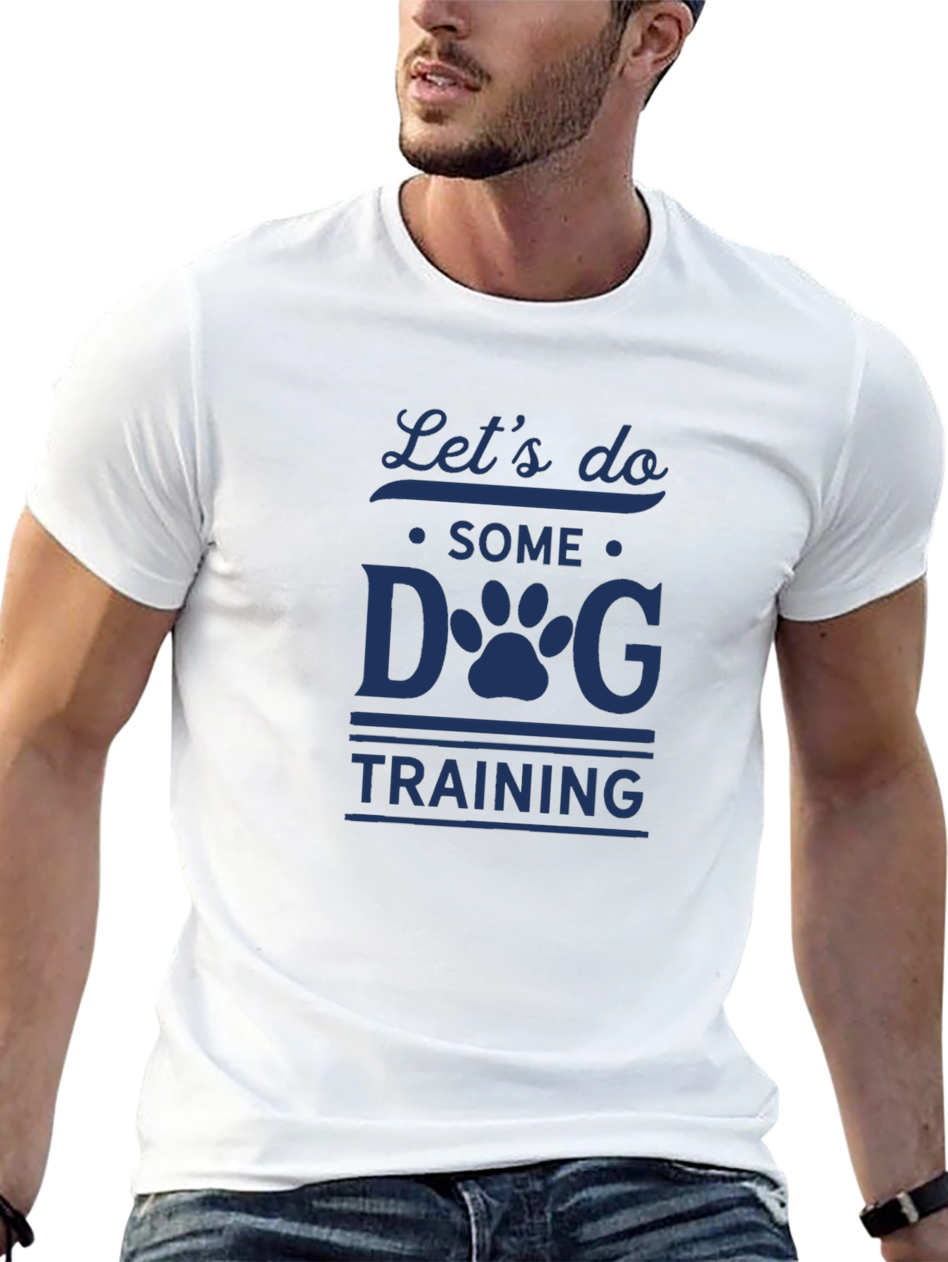 Black Let's Do Some Dog Training T-Shirt - Black view 13