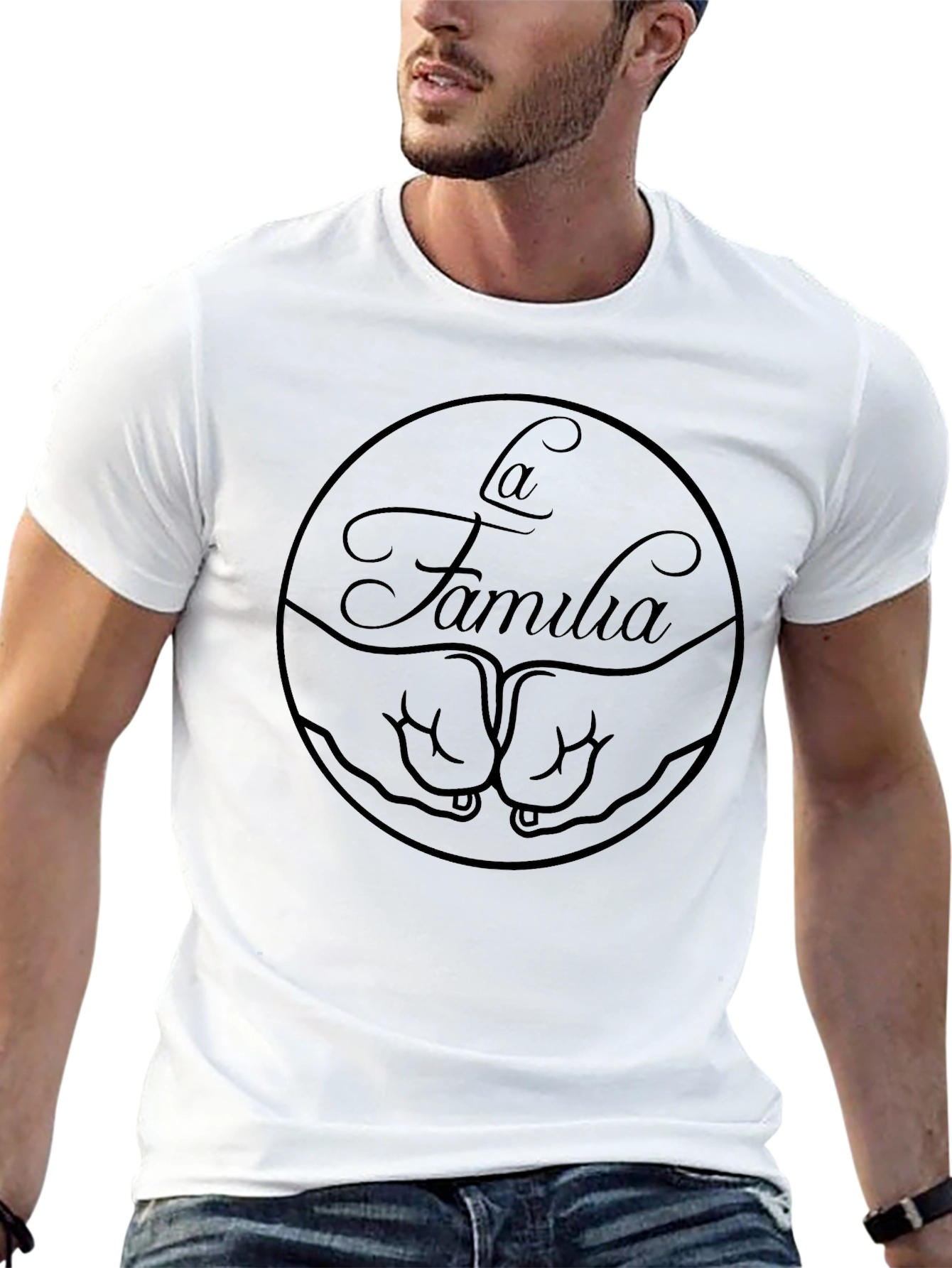 Black La Familia Black Graphic Tee view 13