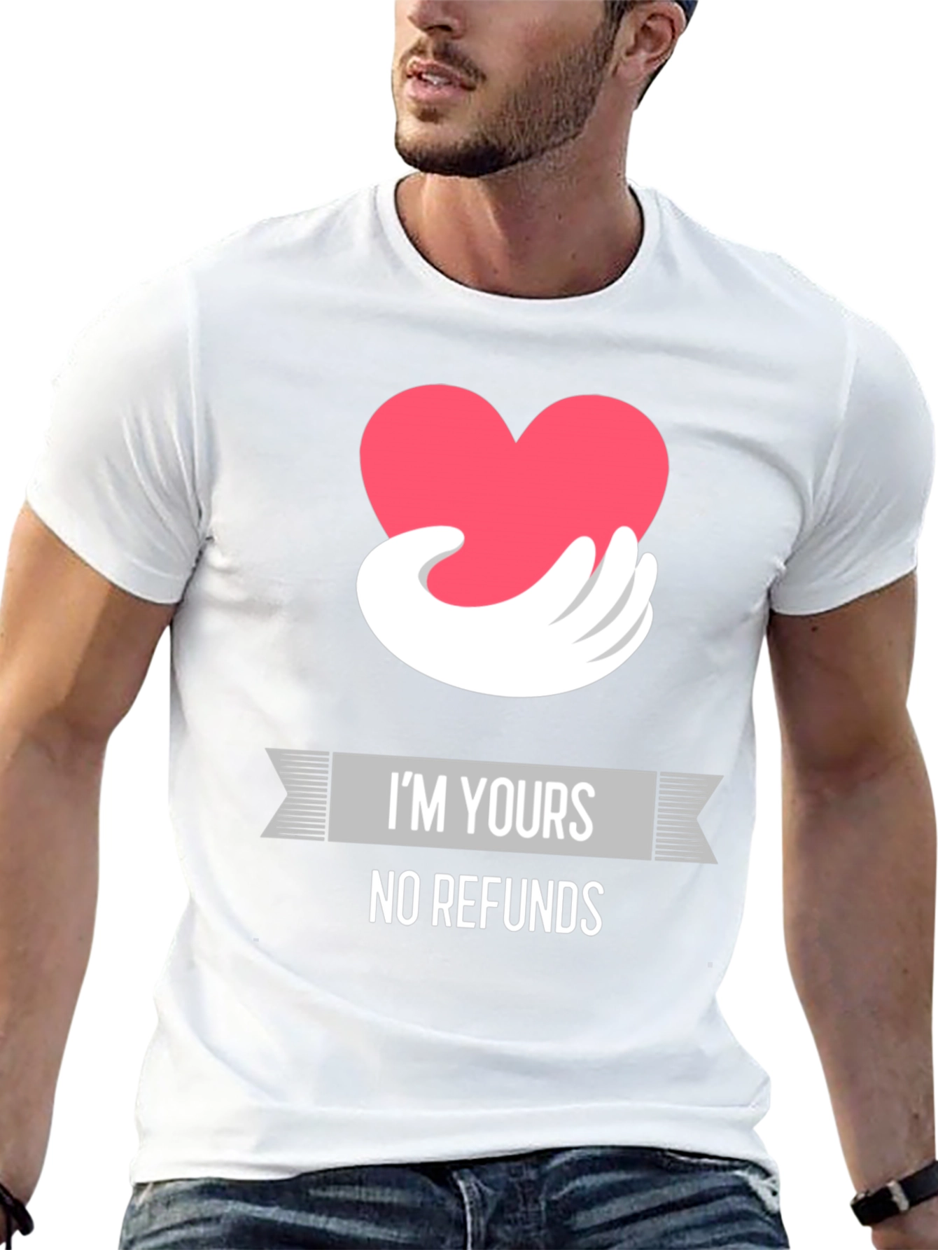 Black I'm Yours No Refunds Graphic Tee view 13