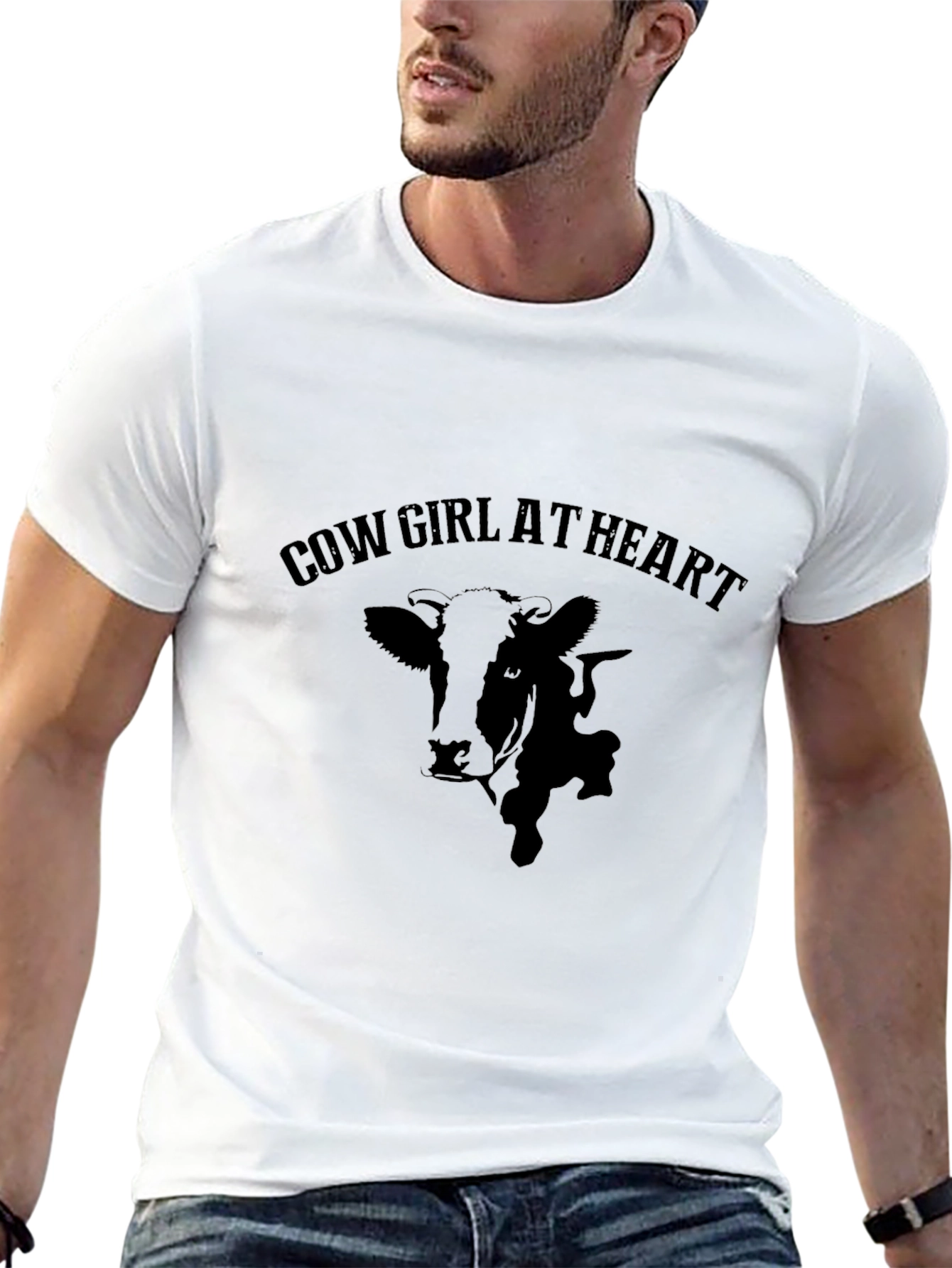 Black Cow Girl at Heart Black T-Shirt view 13