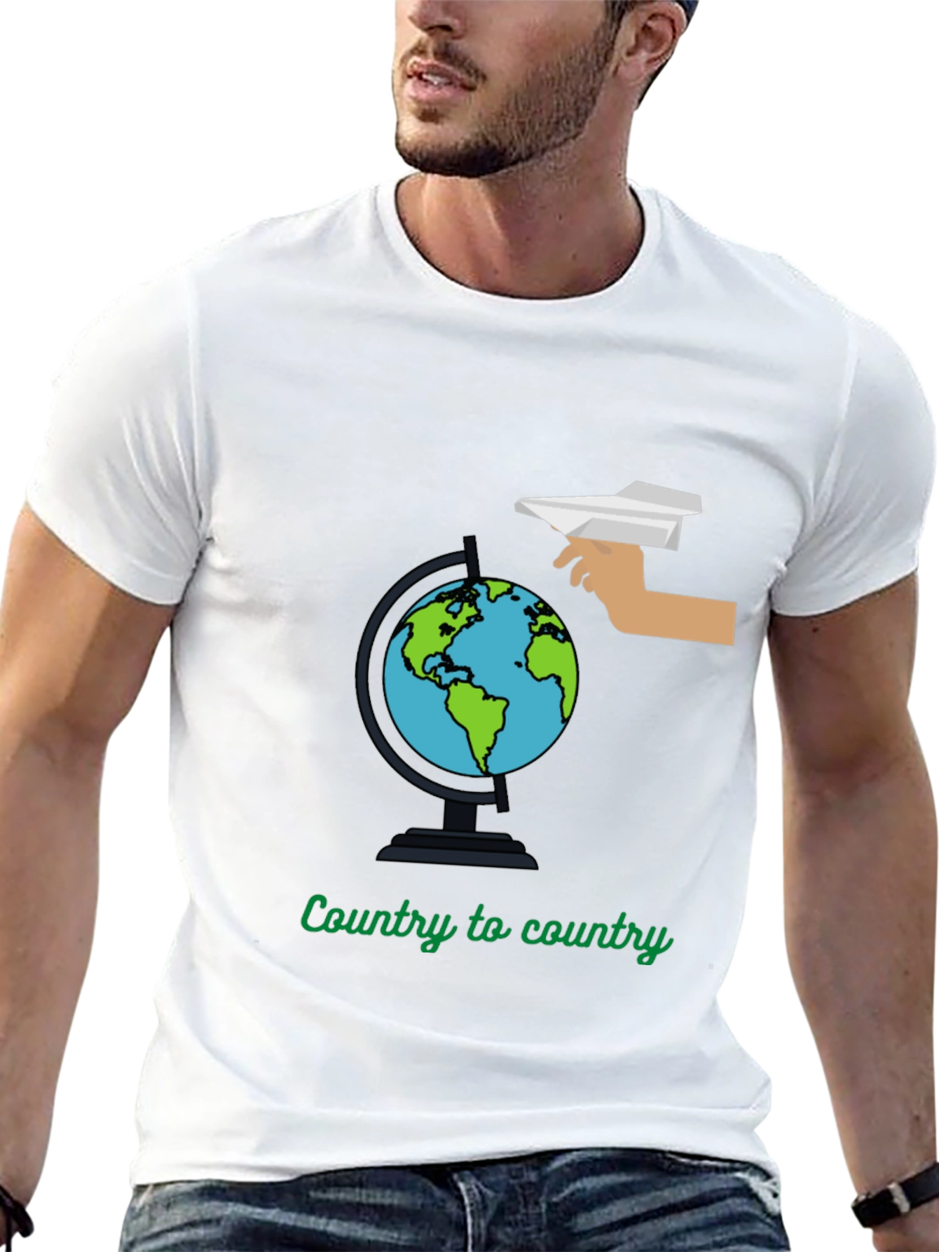 Country to Country Globe Graphic Tee - Travel T-Shirt - 13