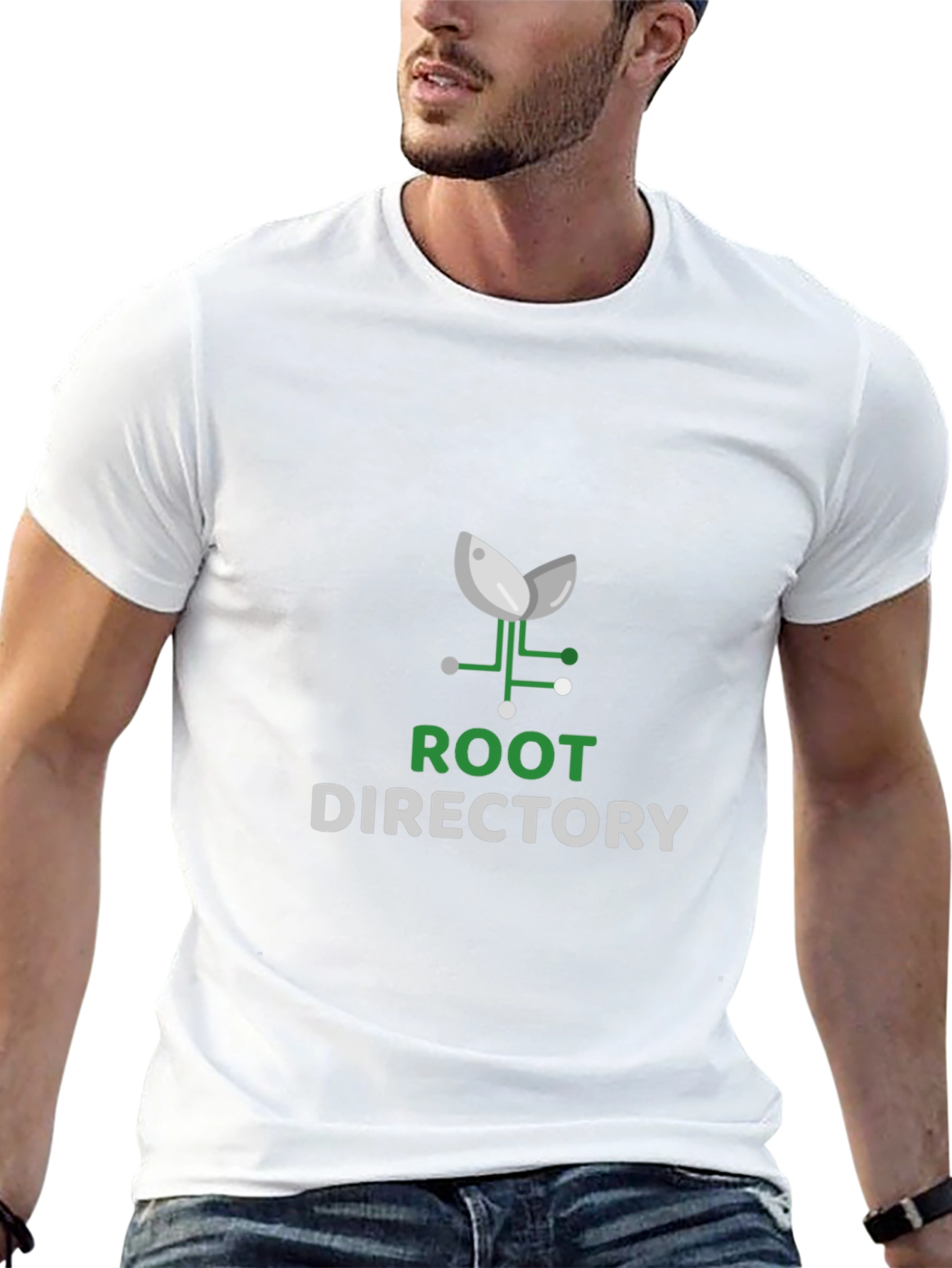 Black Root Directory Black T-Shirt view 13