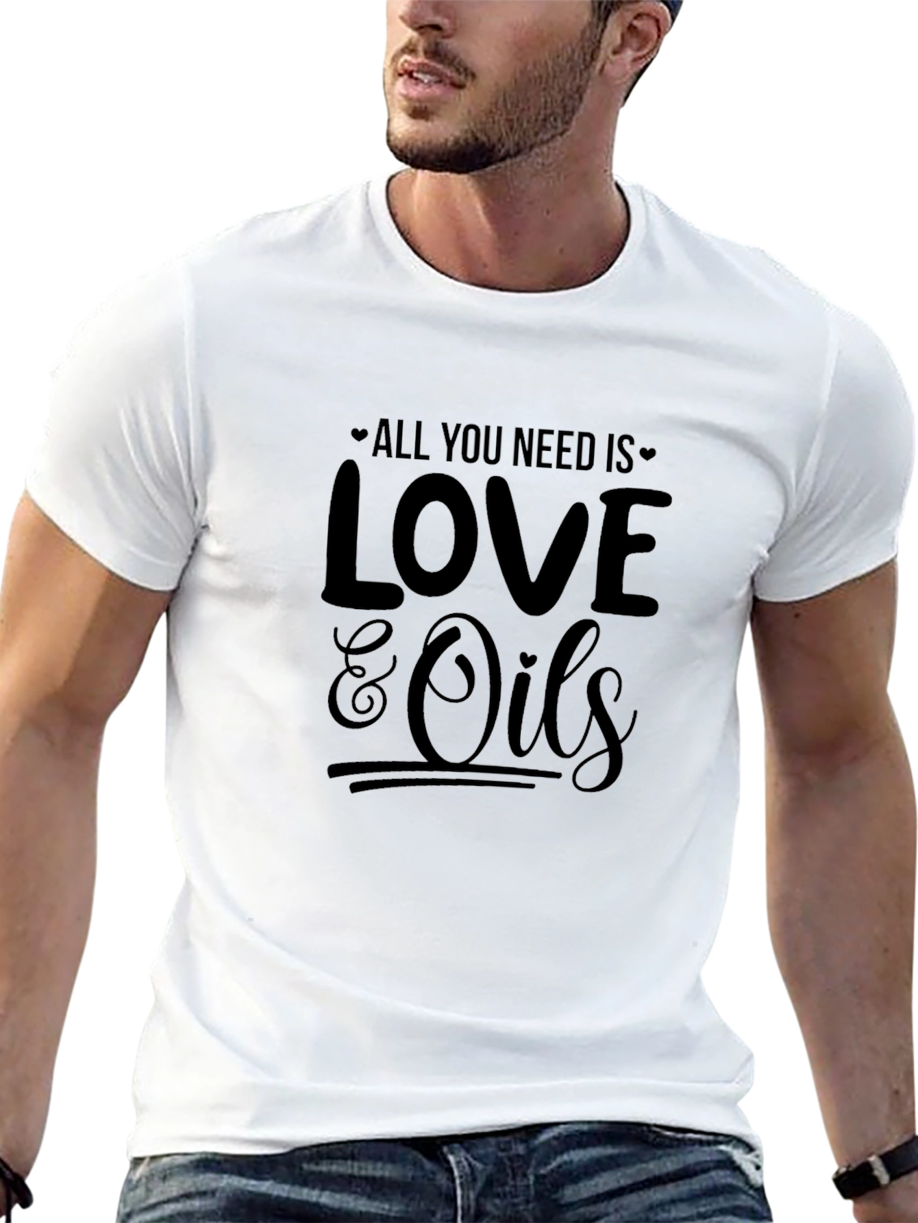Black Love & Oils Graphic Tee view 13