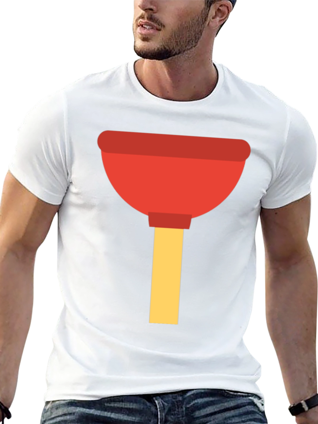 Black Plunger Graphic Tee - Fun & Functional! view 13