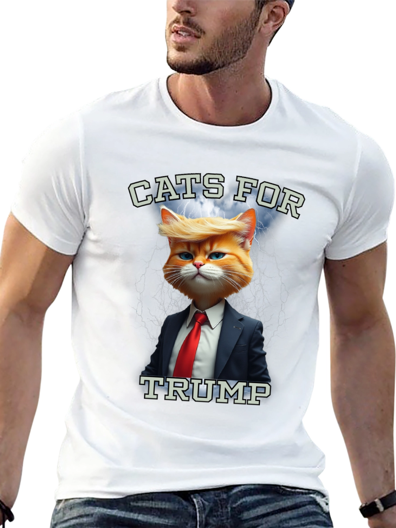 Black Cats for Trump T-Shirt view 13