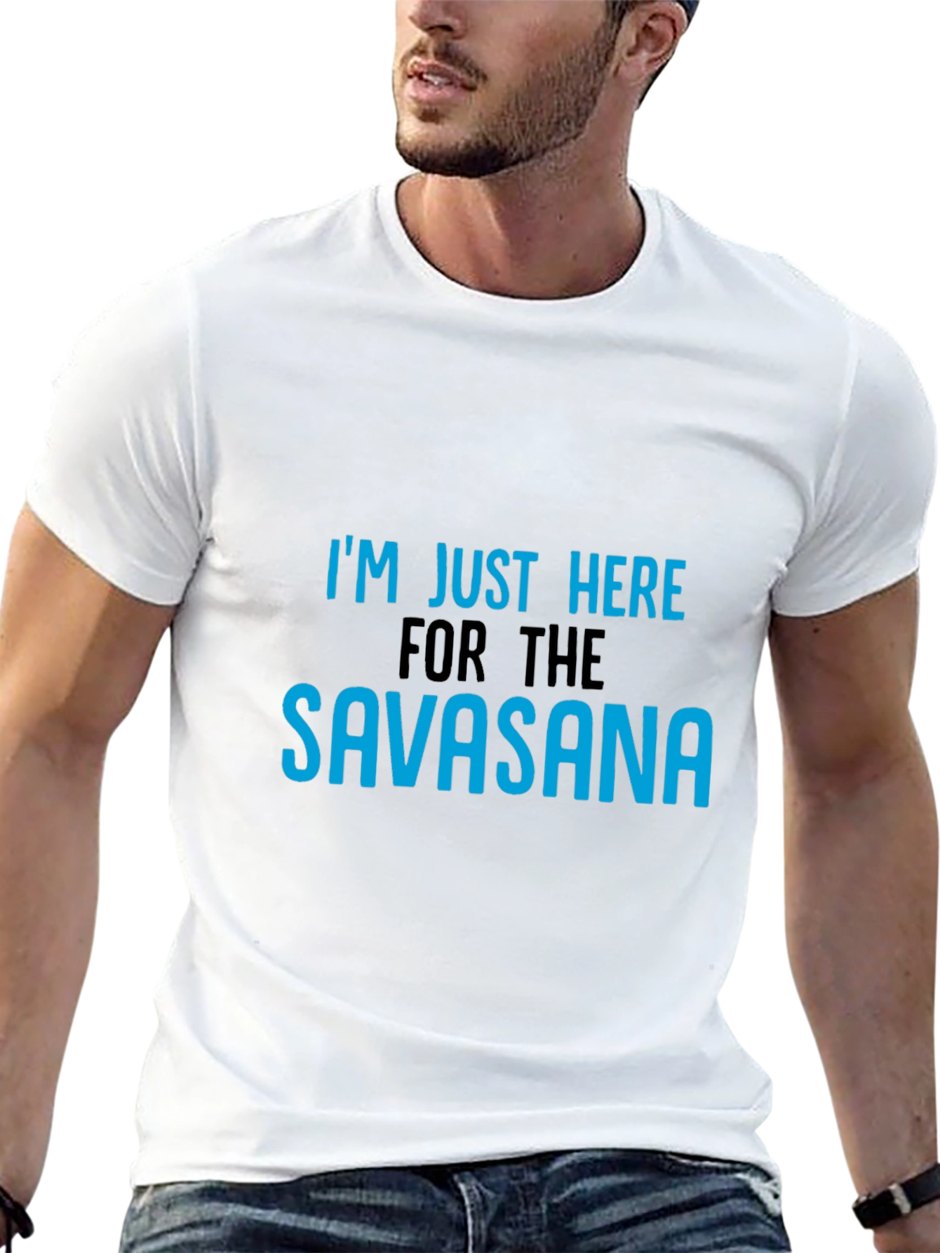 Black Savasana Yoga Tee - Funny Relaxation Shirt view 13