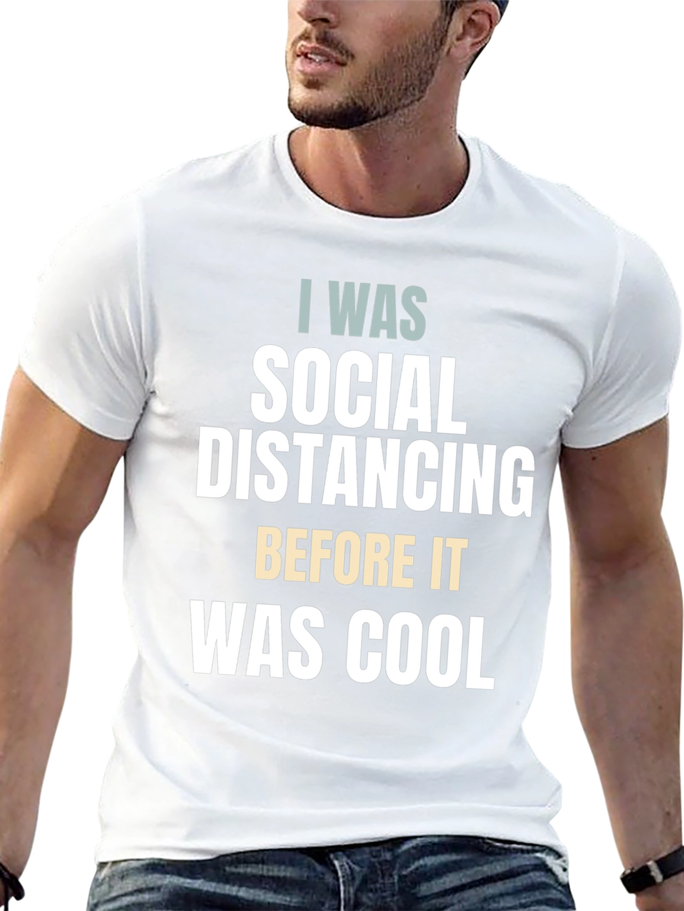 Black Social Distancing Funny Graphic Tee view 13
