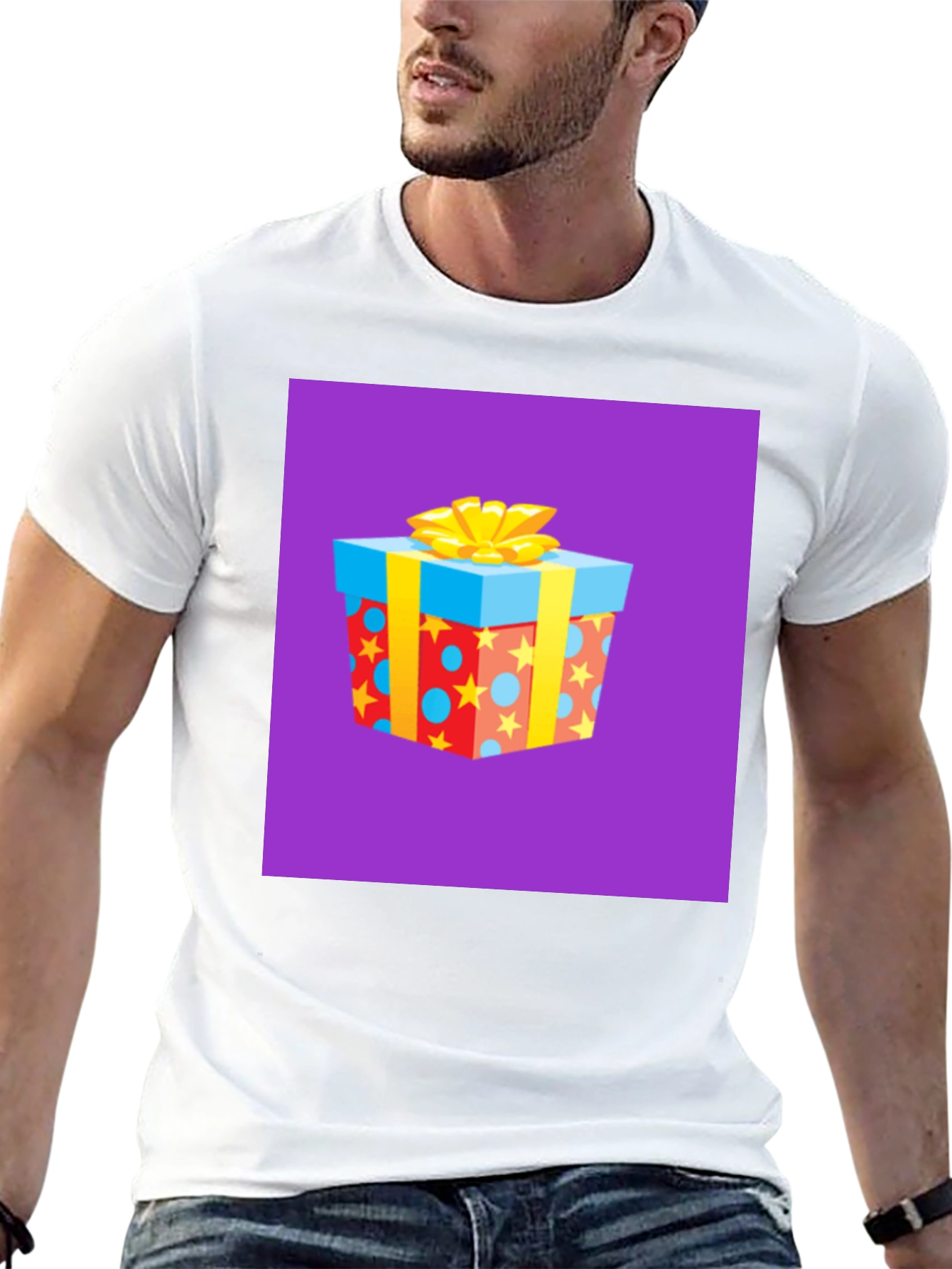 Black Festive Gift Box Graphic Tee view 13