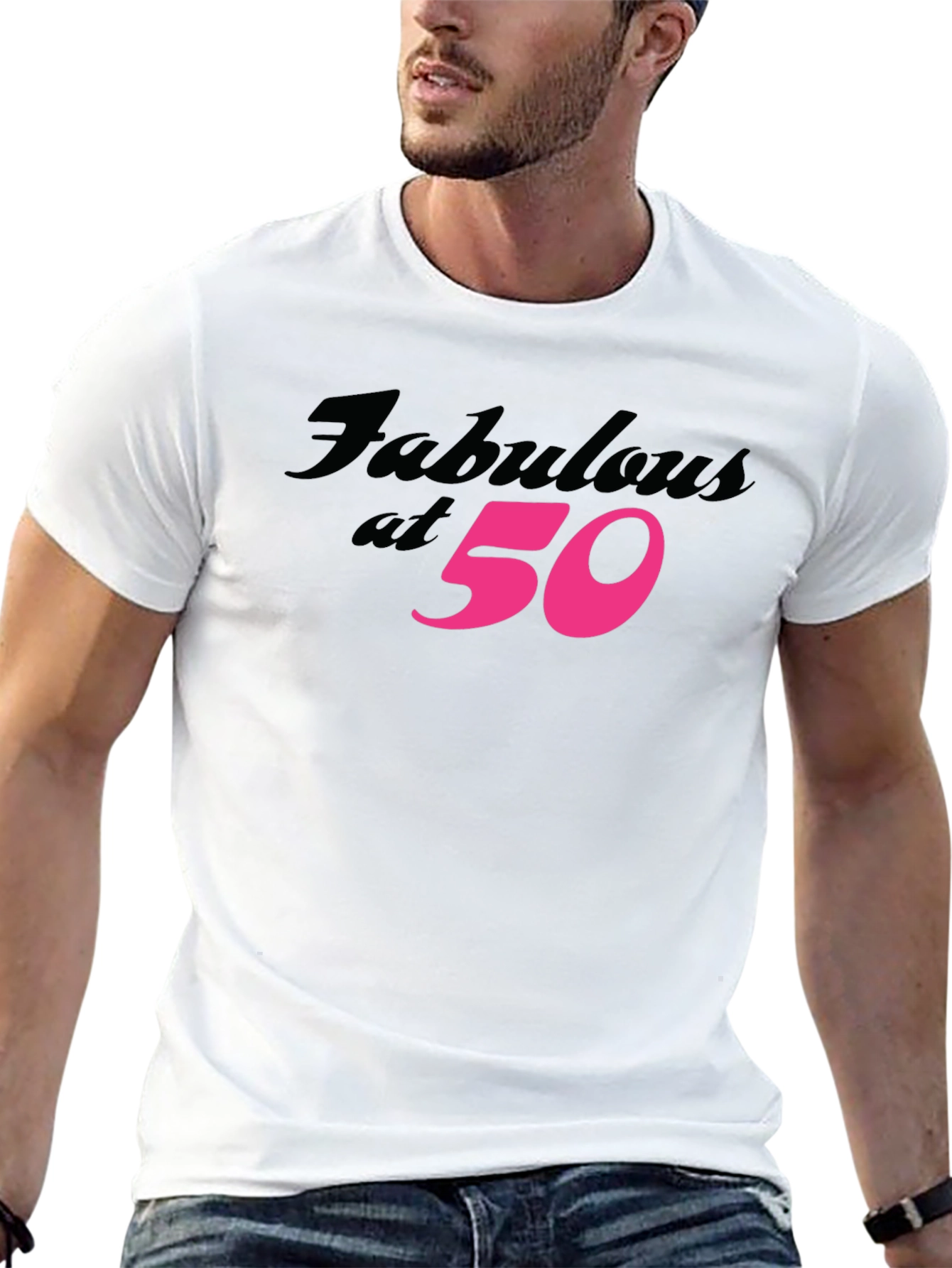 Black Fabulous at 50 Black T-Shirt view 13