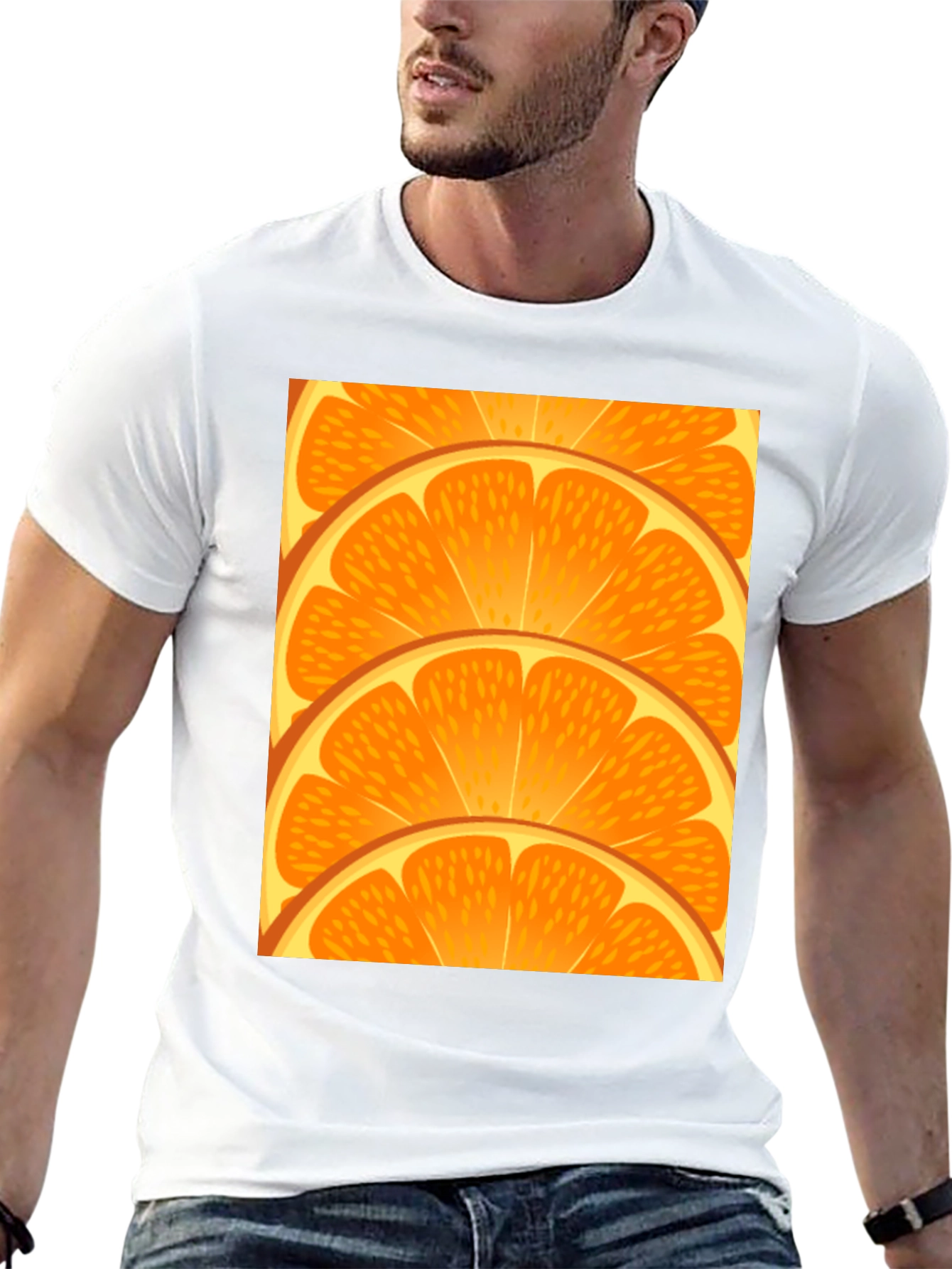 Black Orange Slice Graphic Tee - Fresh Design view 13