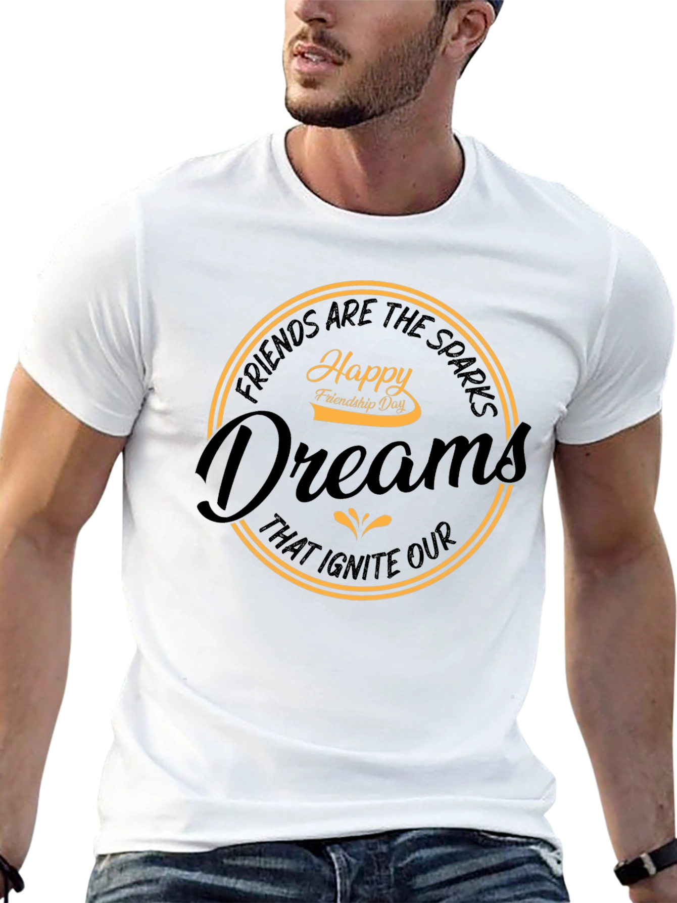 Black Friendship Day Dreams Graphic Tee view 13