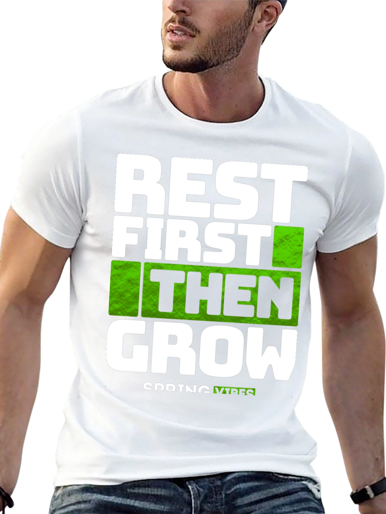 Black Rest First Then Grow - Graphic Tee view 13