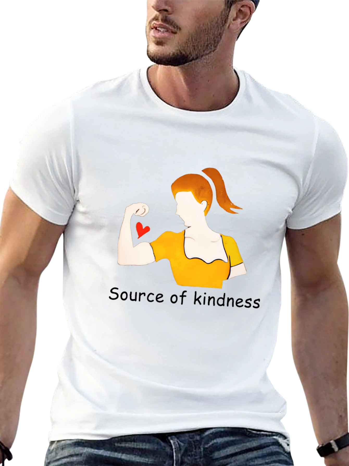 Black Kindness Strength T-Shirt view 13