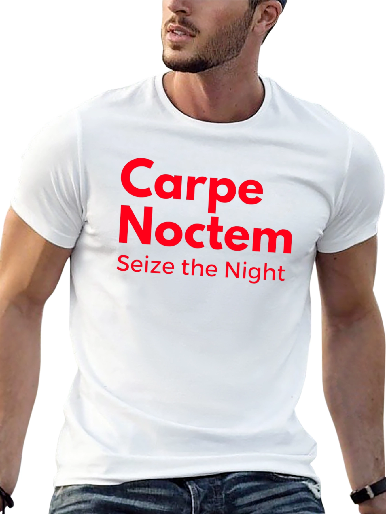 Black Carpe Noctem Graphic T-Shirt - Seize the Night! view 13