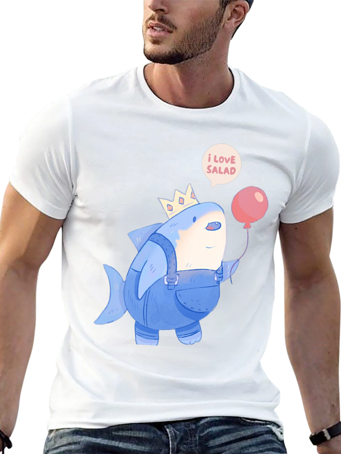 I Love Salad Shark T-Shirt - 13