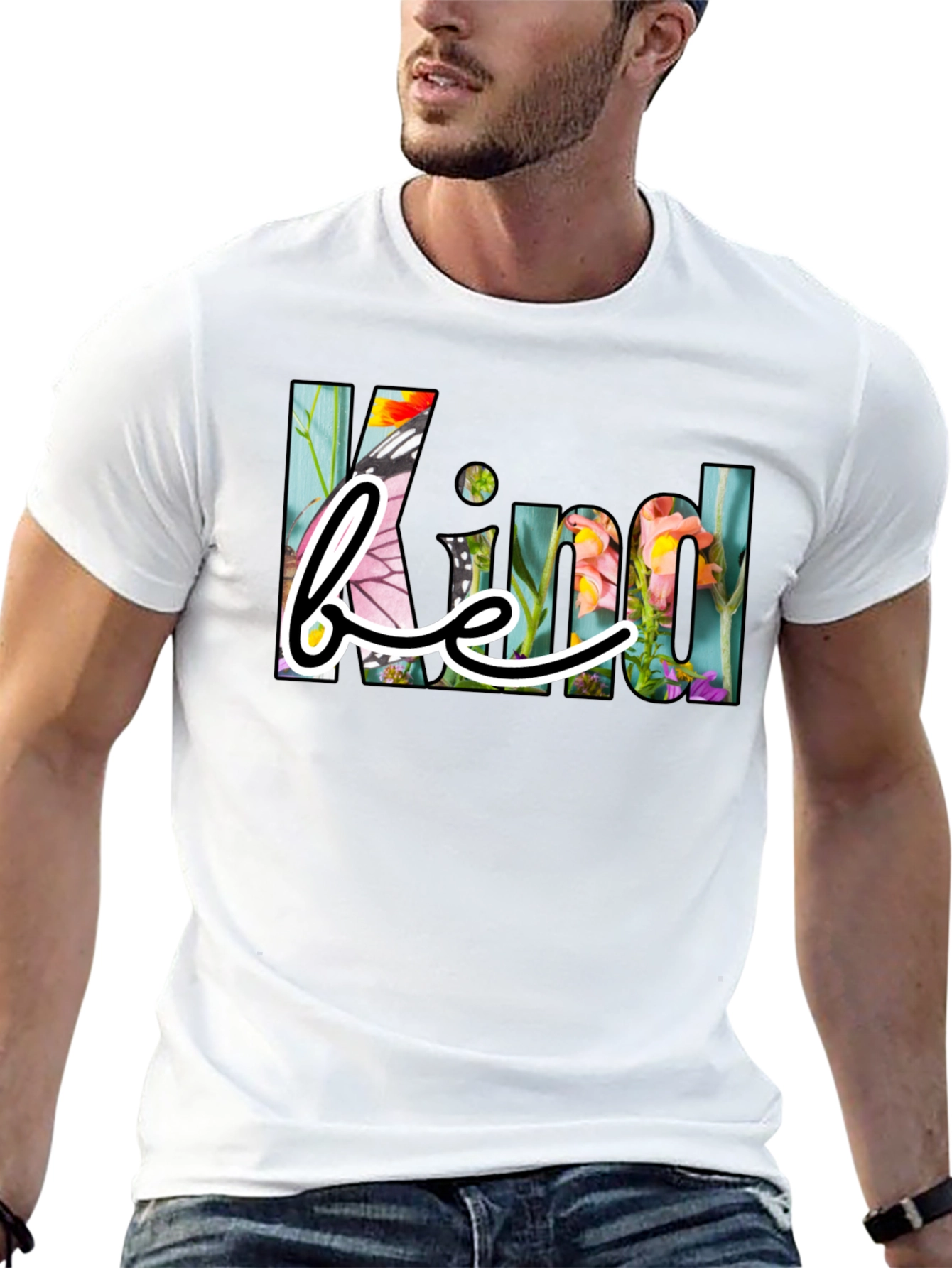 Black Be Kind Floral Graphic T-Shirt view 13