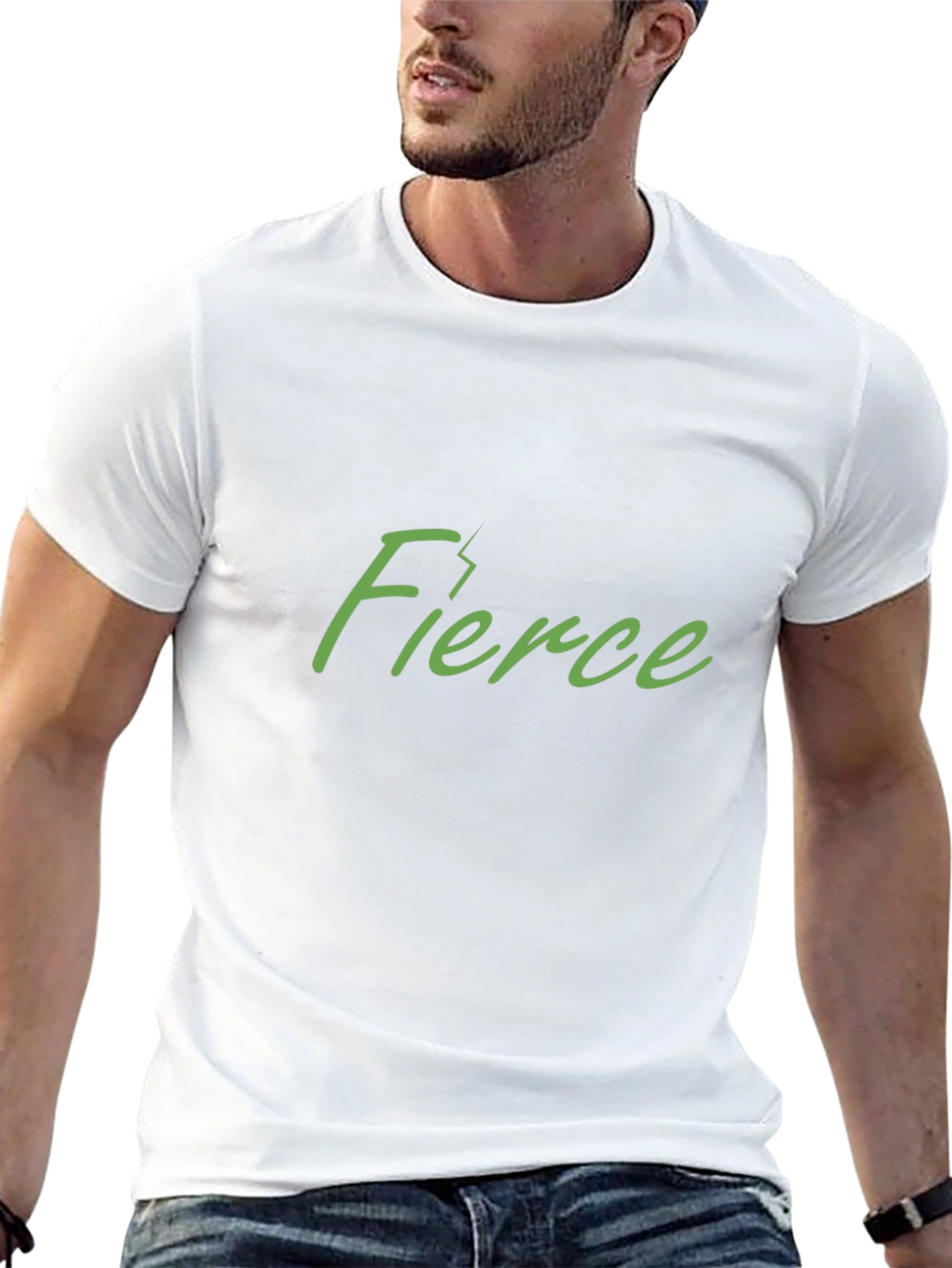 Black Fierce Graphic Tee - Stylish Black Cotton T-Shirt view 13