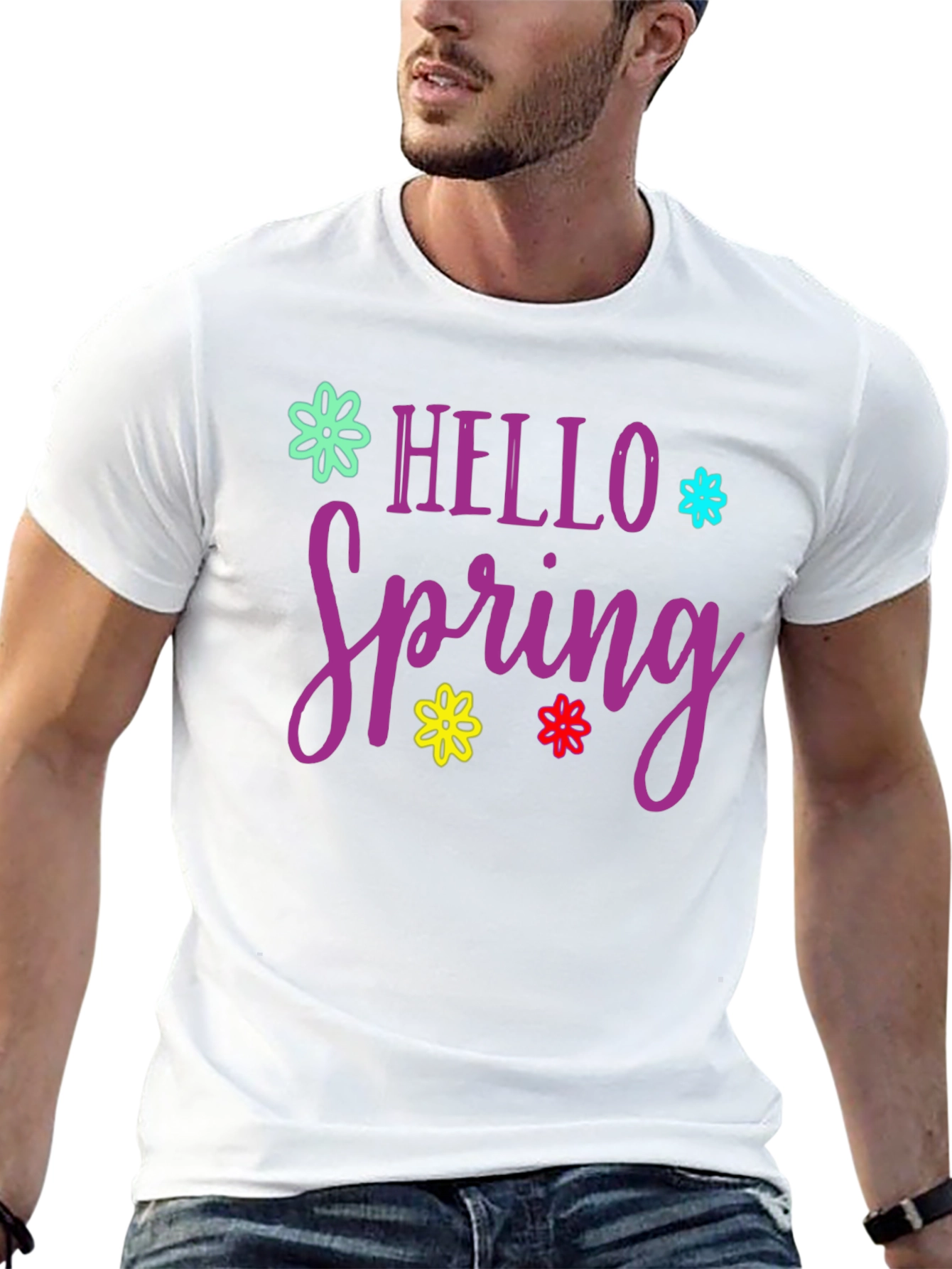 Hello Spring Graphic T-Shirt - 13