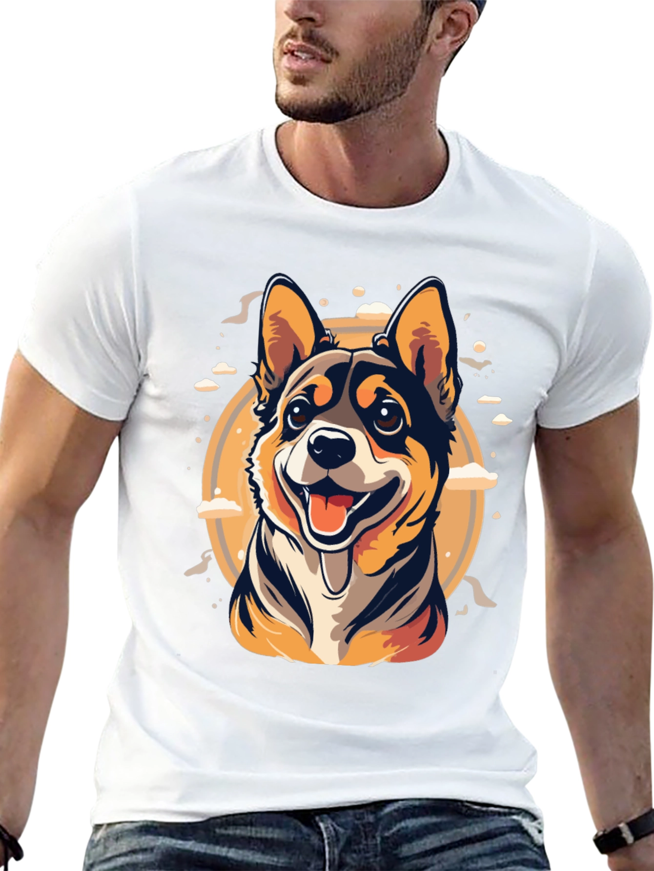 Black Dog Graphic Tee - Cute Canine Design view 13