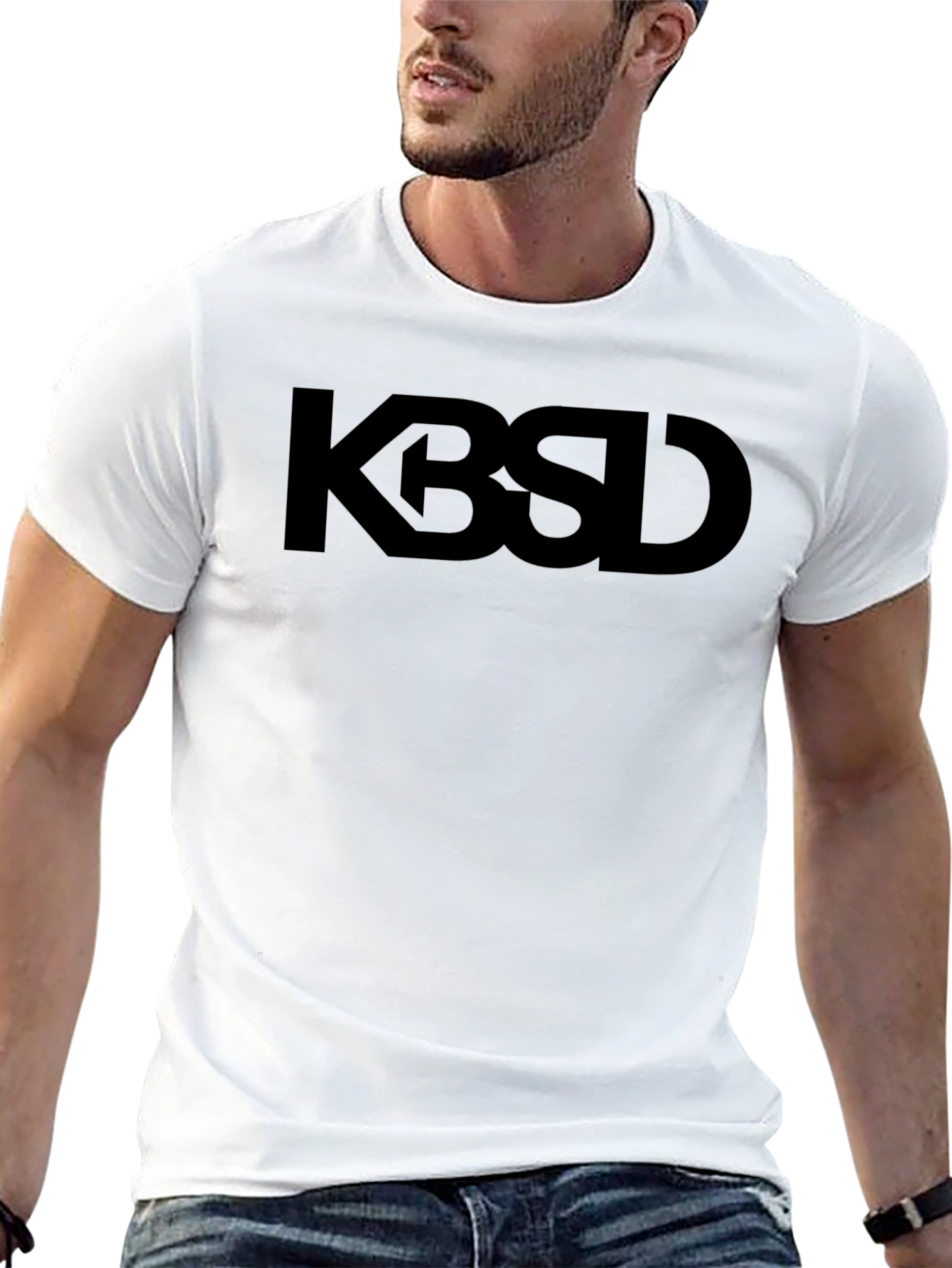 Black KBSD Black Graphic Tee - Men's Casual T-Shirt view 13
