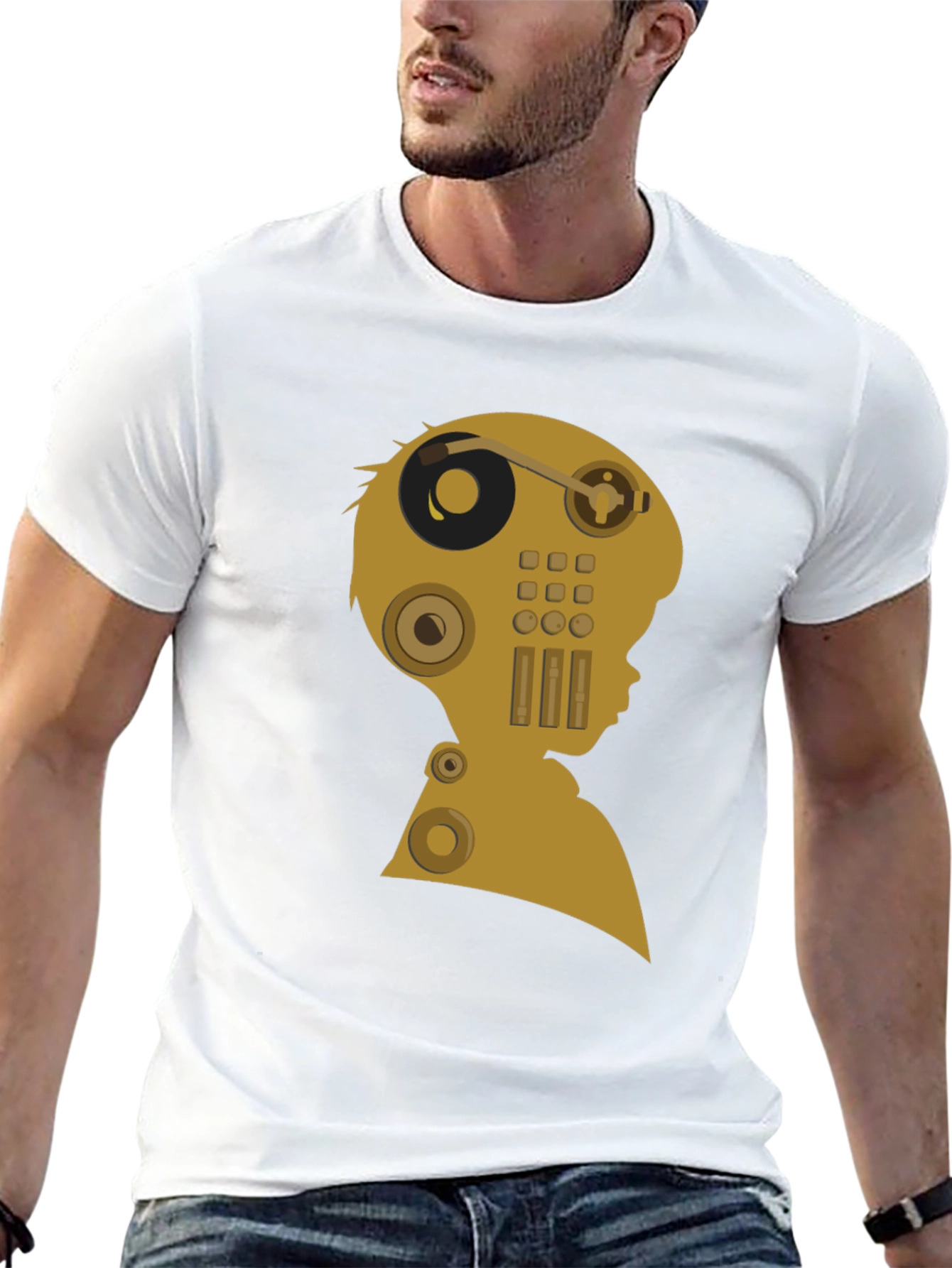 Retro Audio Mind T-Shirt - Unique Music Lover Tee - 13