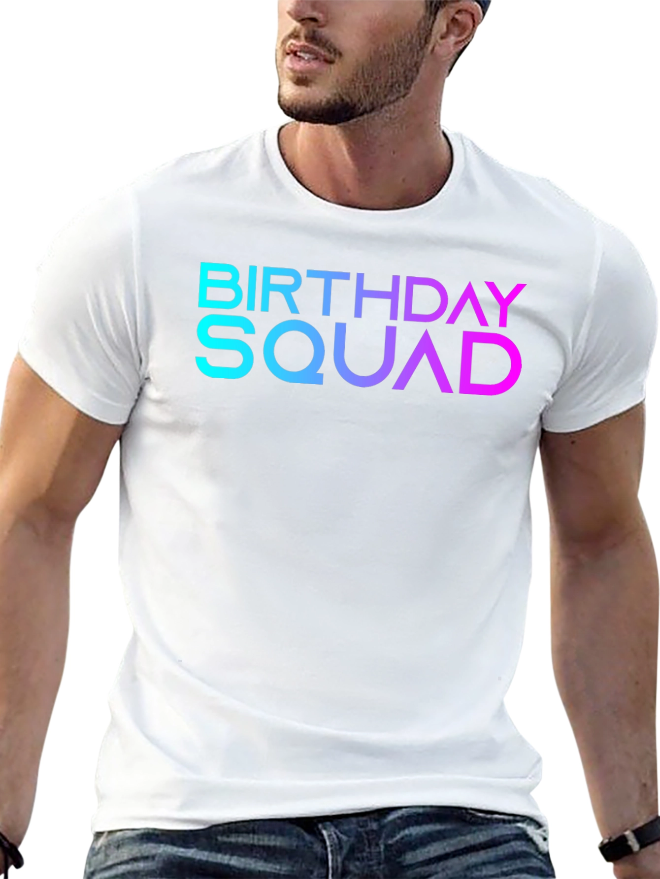 Black Birthday Squad Graphic T-Shirt view 13