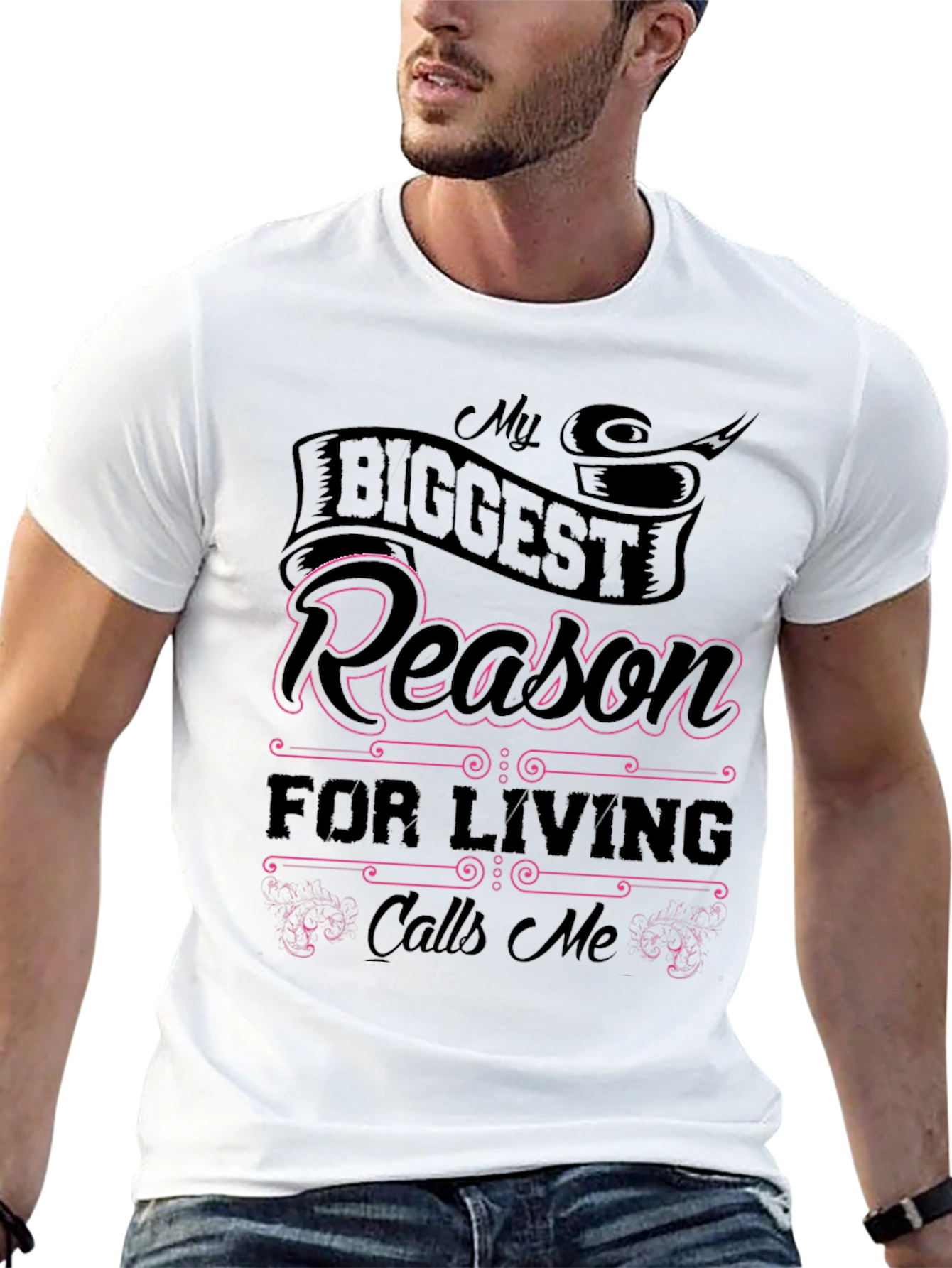 Black My Biggest Reason T-Shirt view 13