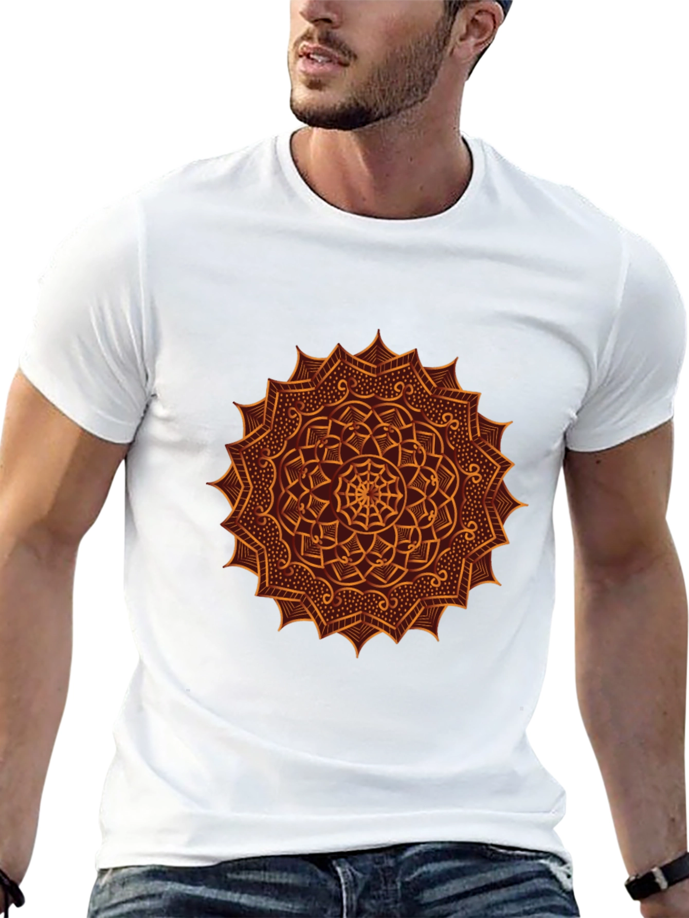 Black Mandala Graphic Tee - Black view 13