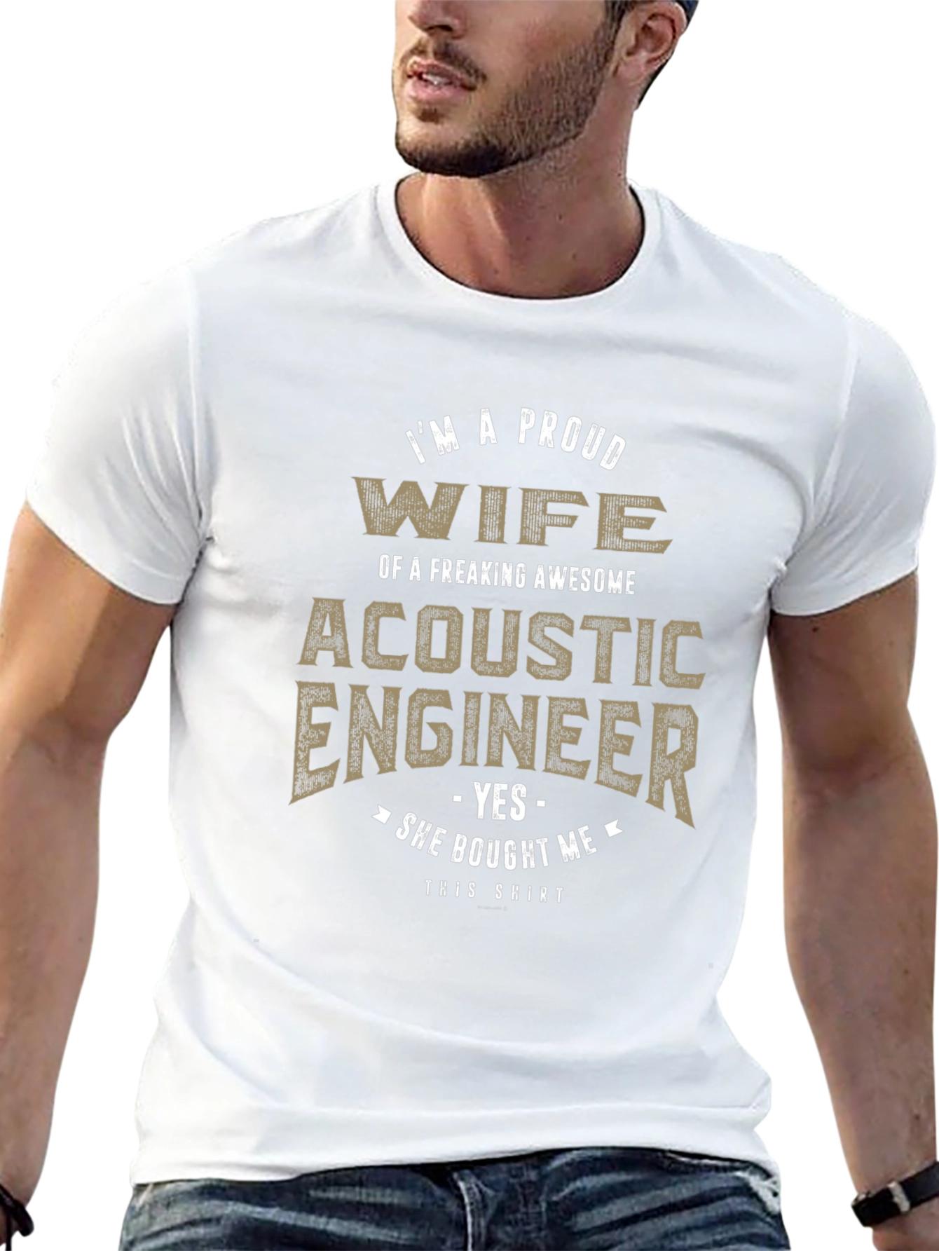 Proud Wife of Acoustic Engineer T-Shirt - 13