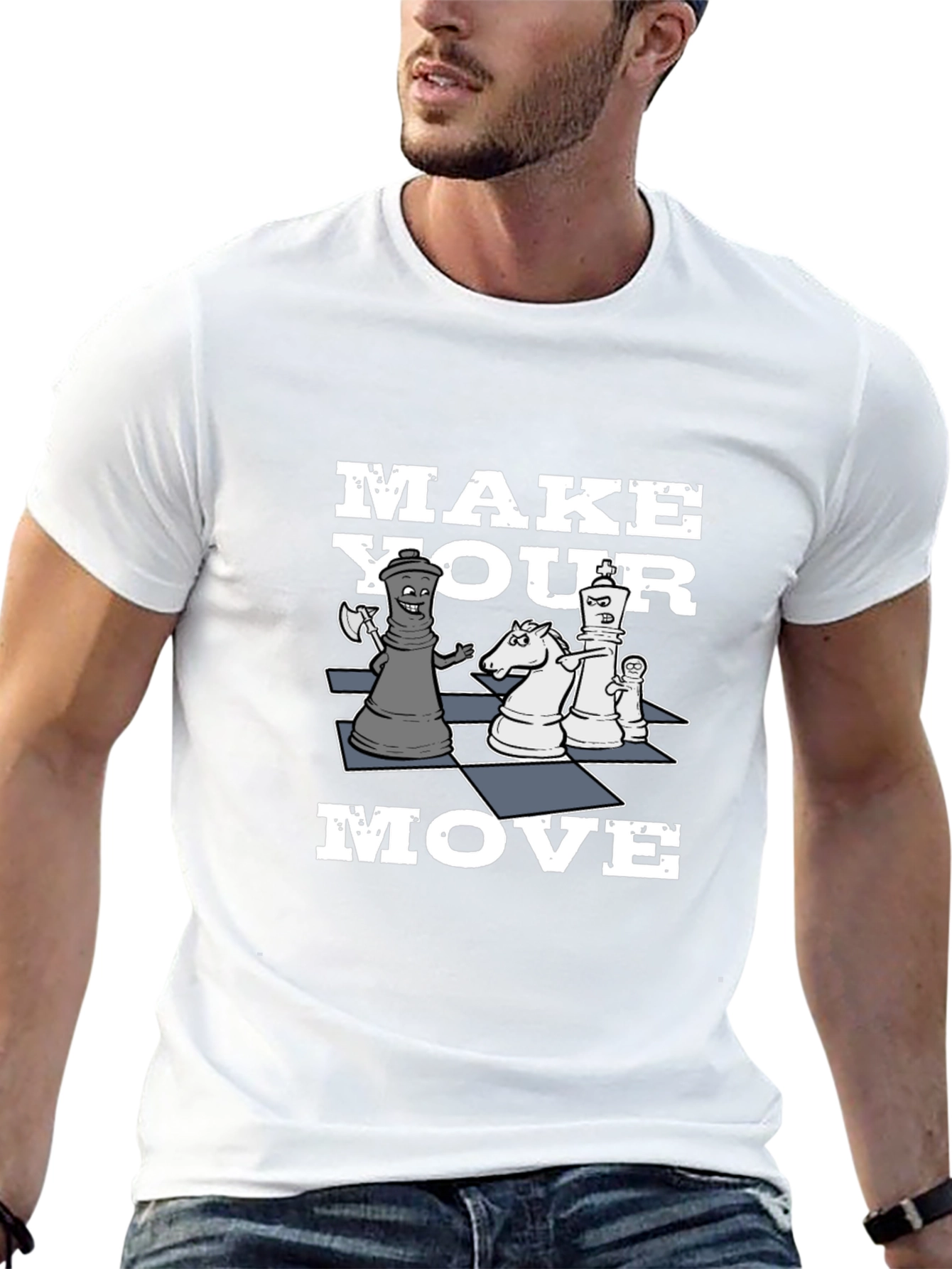 Make Your Move Chess Graphic T-Shirt - 13