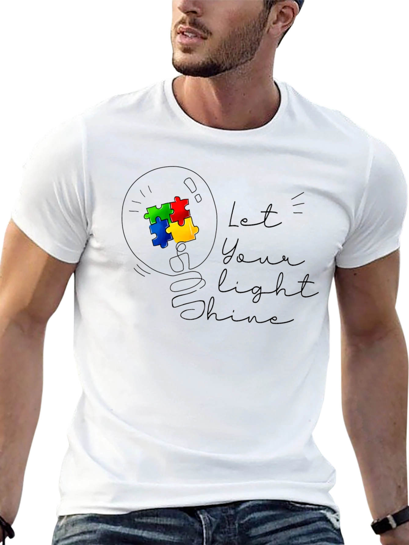 Autism Awareness T-Shirt - Let Your Light Shine - 13