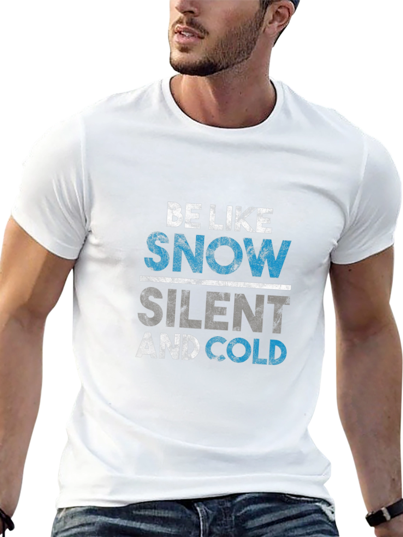 Black Be Like Snow T-Shirt - Silent and Cold Tee view 13