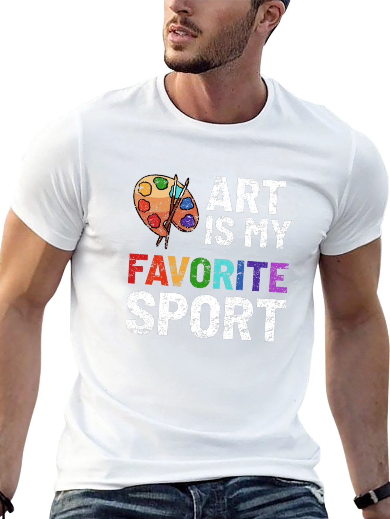 Black Art Is My Favorite Sport T-Shirt view 13