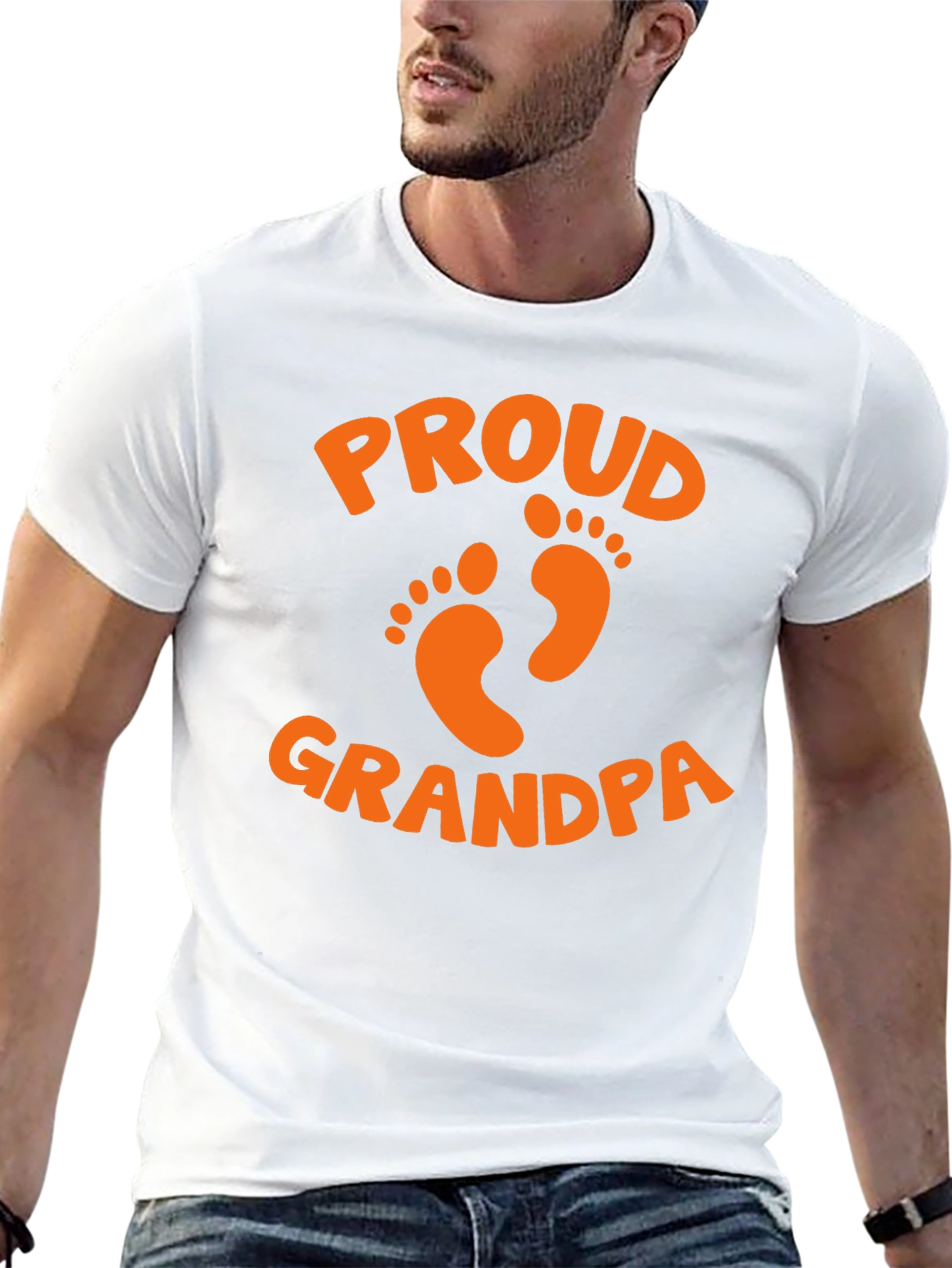 Black Proud Grandpa T-Shirt - Father's Day Gift view 13