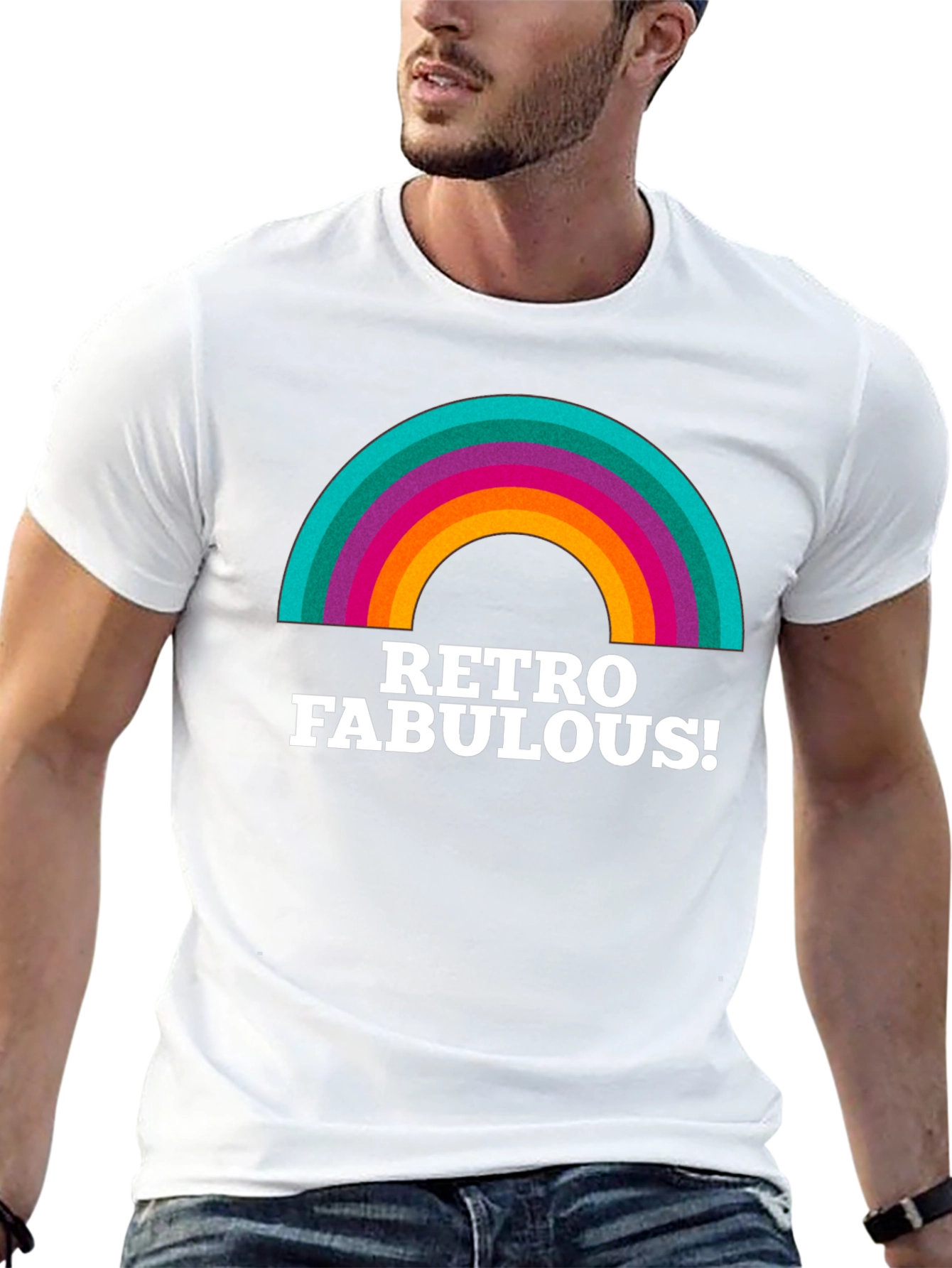 Black Retro Fabulous Graphic Tee view 13