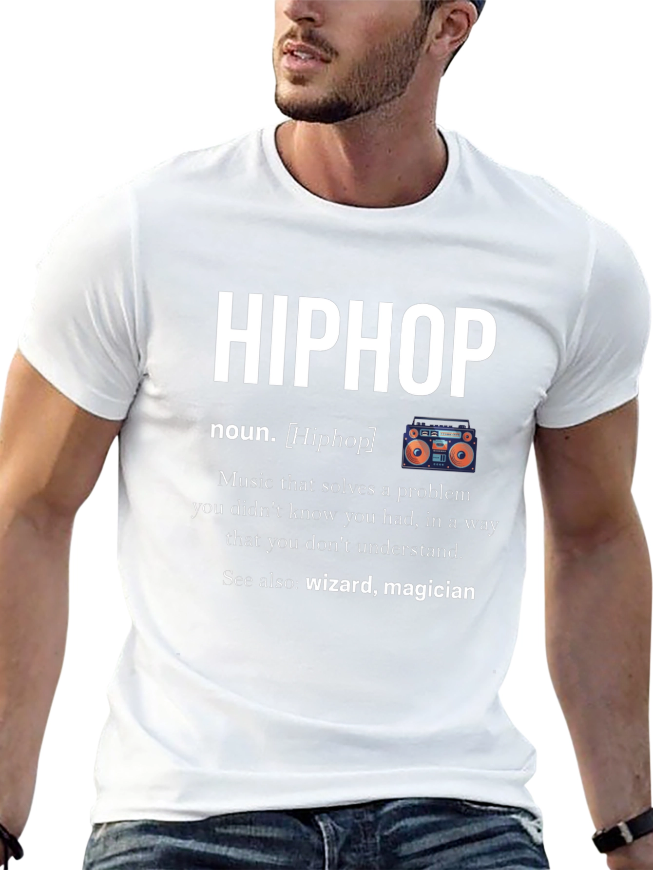 Black Hiphop Definition Black T-Shirt view 13