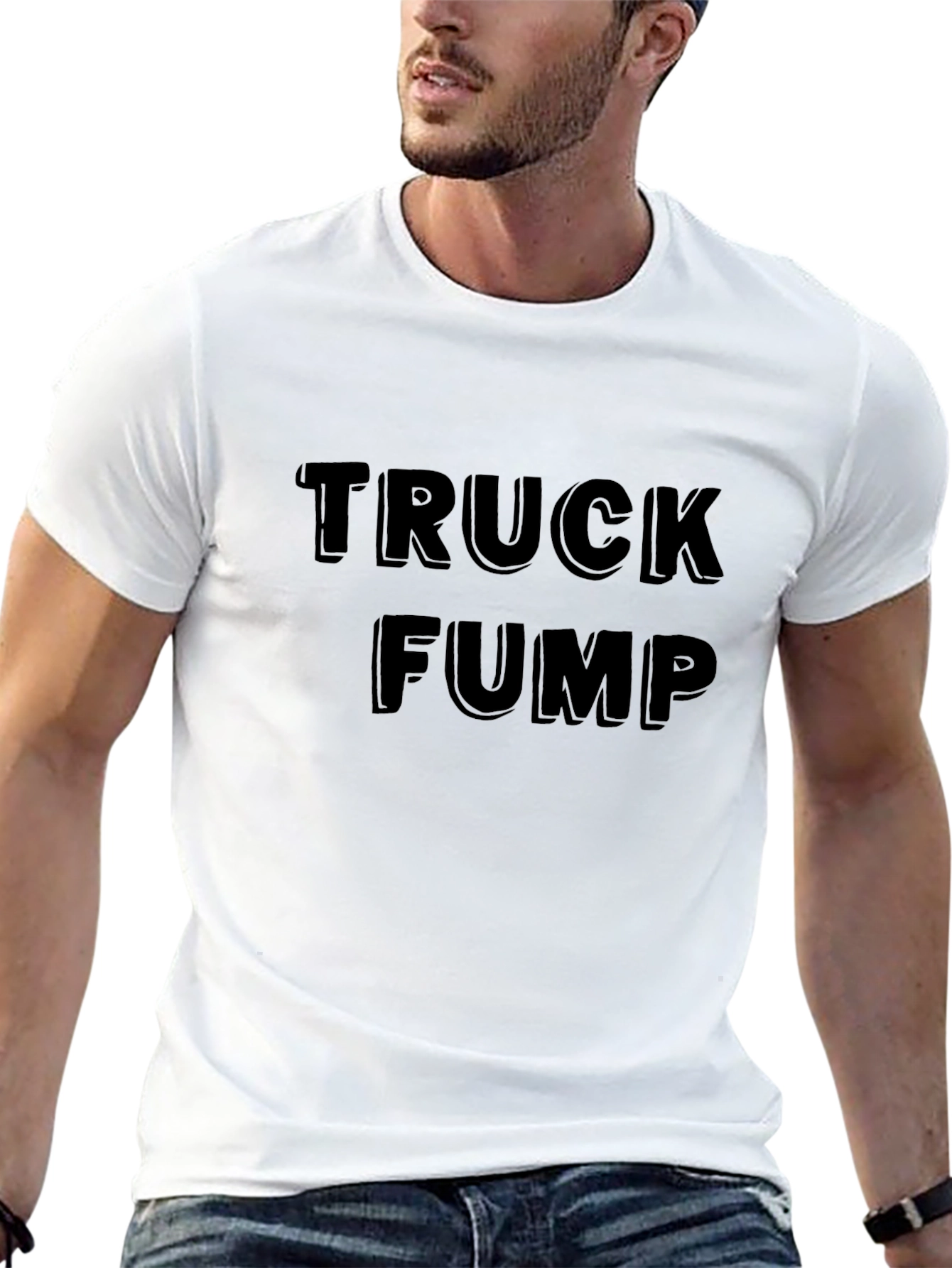Black Truck Fump Funny Graphic Tee view 13