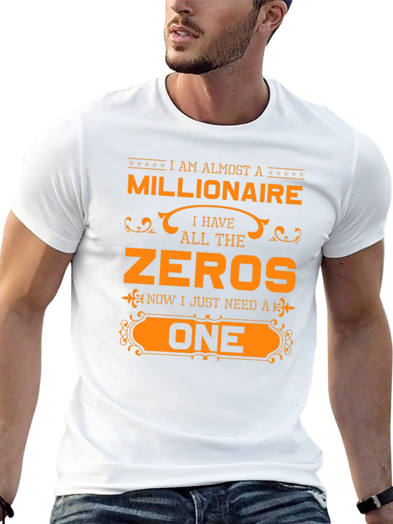 Black Almost a Millionaire T-Shirt Funny Novelty Tee view 13