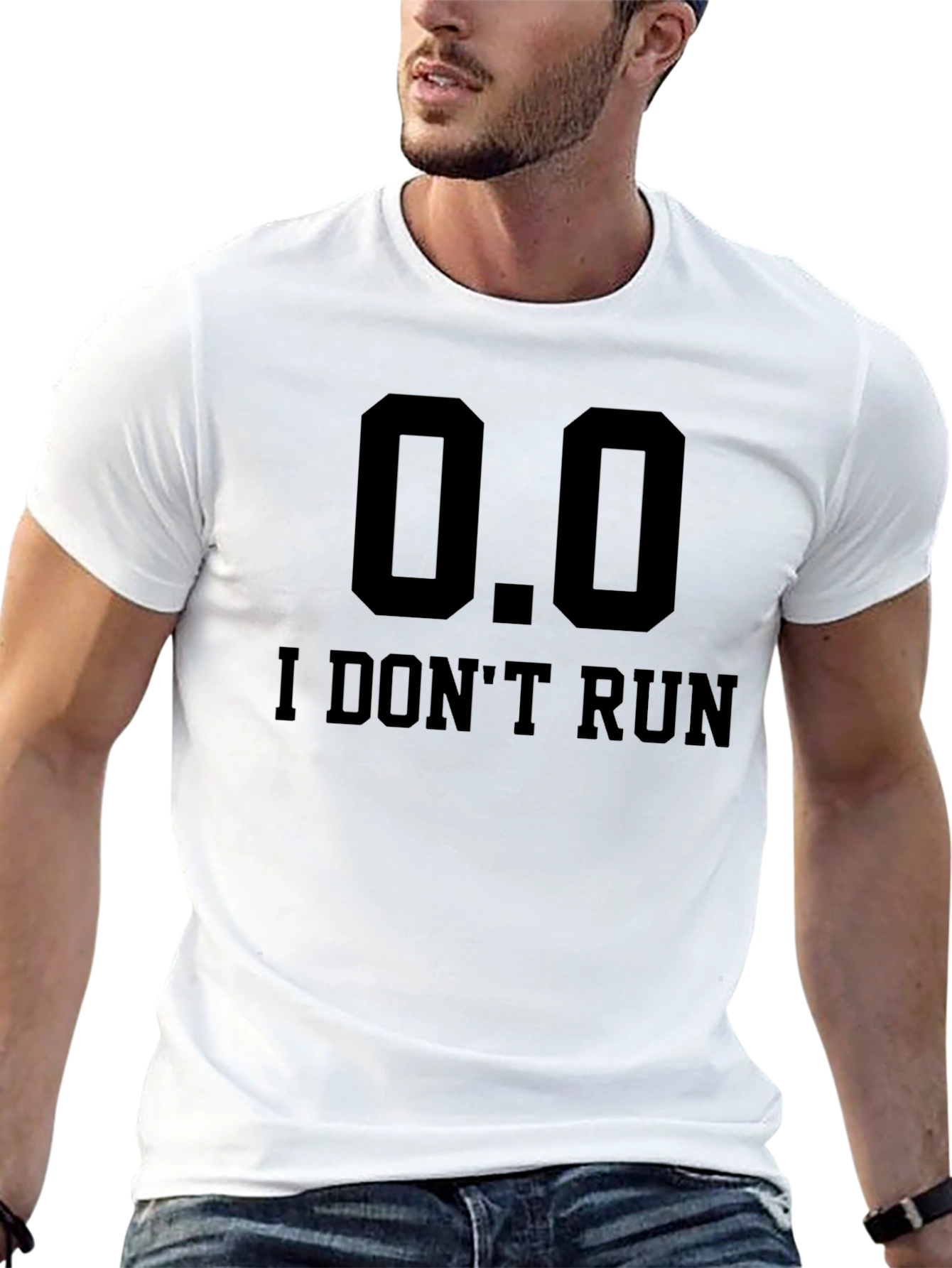 Black I Don't Run T-Shirt - Funny Slogan Tee view 13
