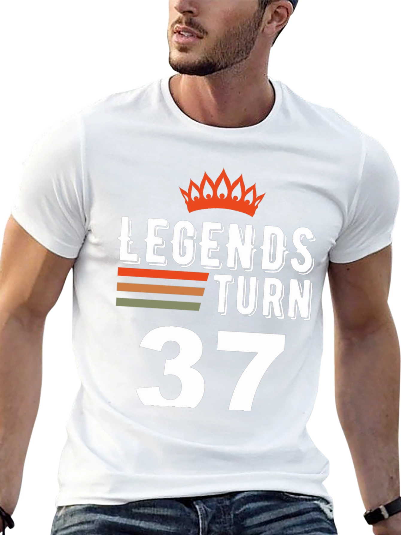 Black Legends Turn 37 T-Shirt - Birthday Gift view 13