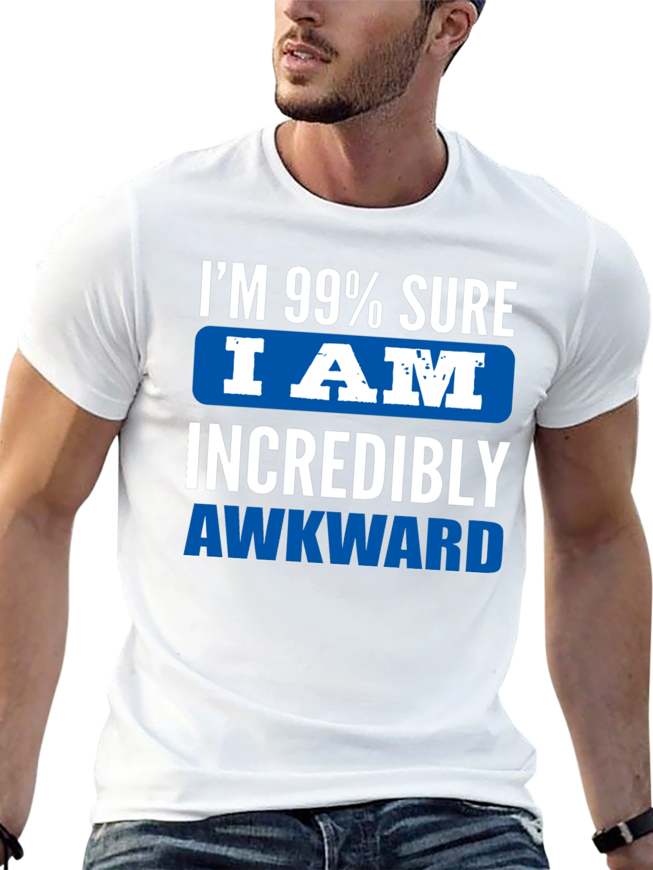 Black Awkward T-Shirt: Funny Graphic Tee for Introverts view 13