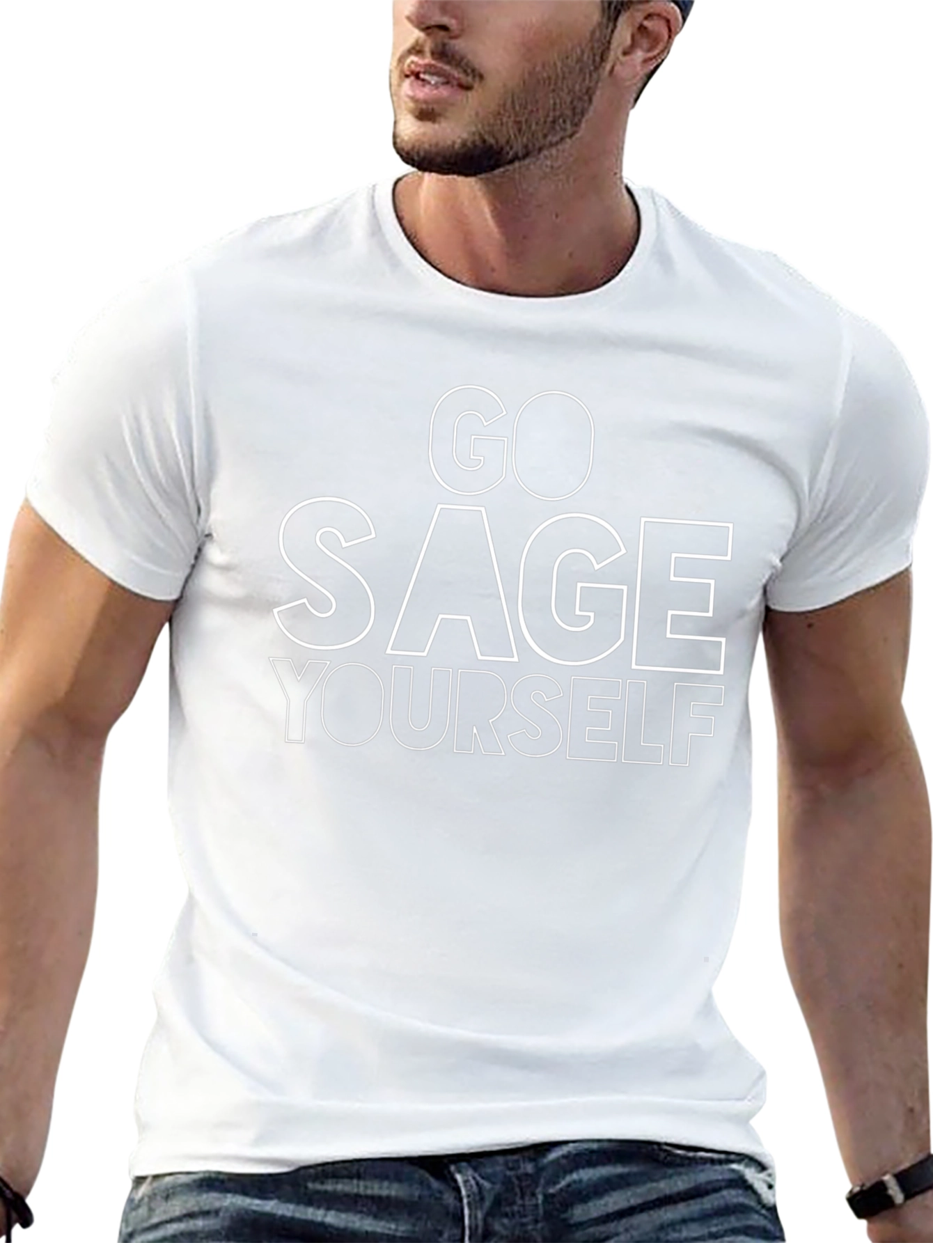 Black Go Sage Yourself Graphic Tee view 13