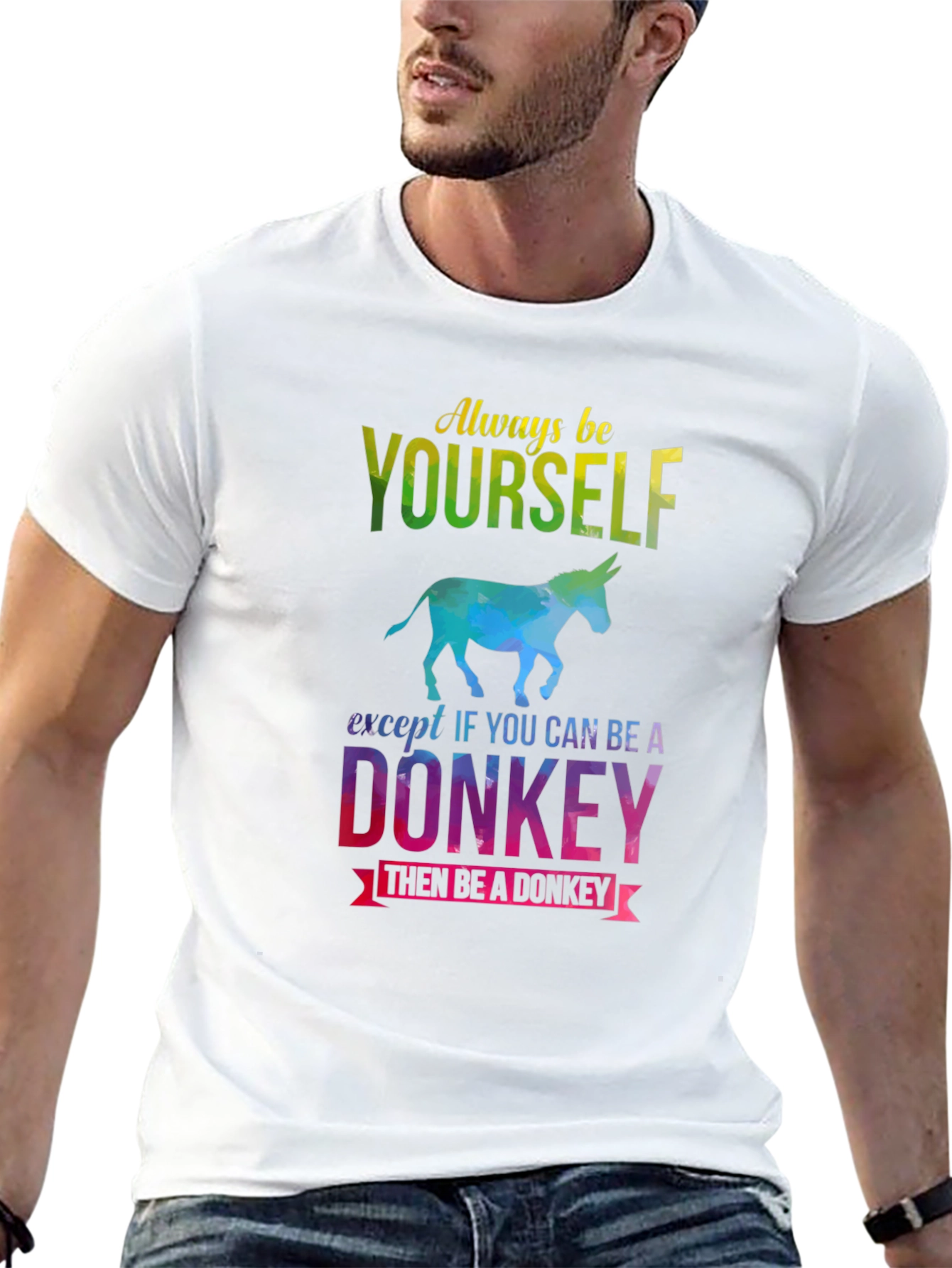 Black Always Be Yourself - Donkey T-Shirt view 13